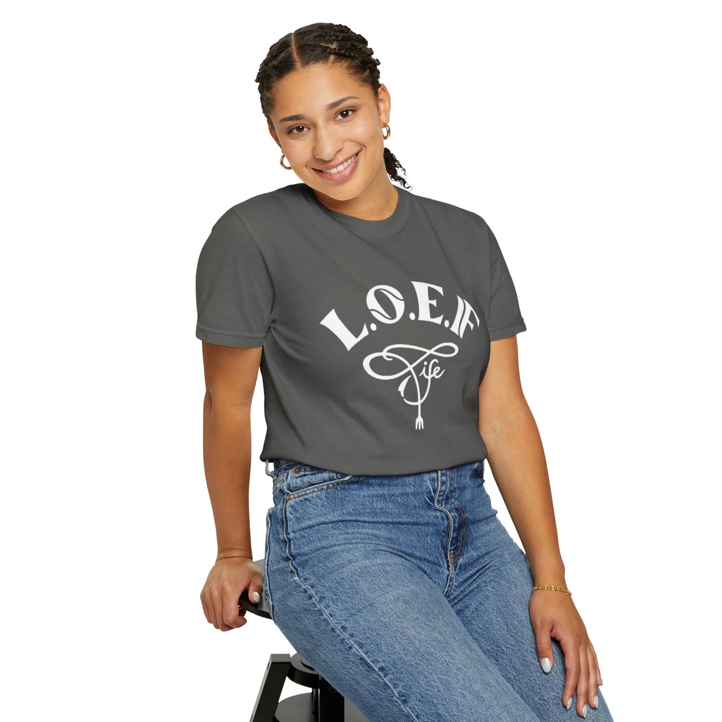 L.O.E.F Life Unisex Tee Shirt (White)
