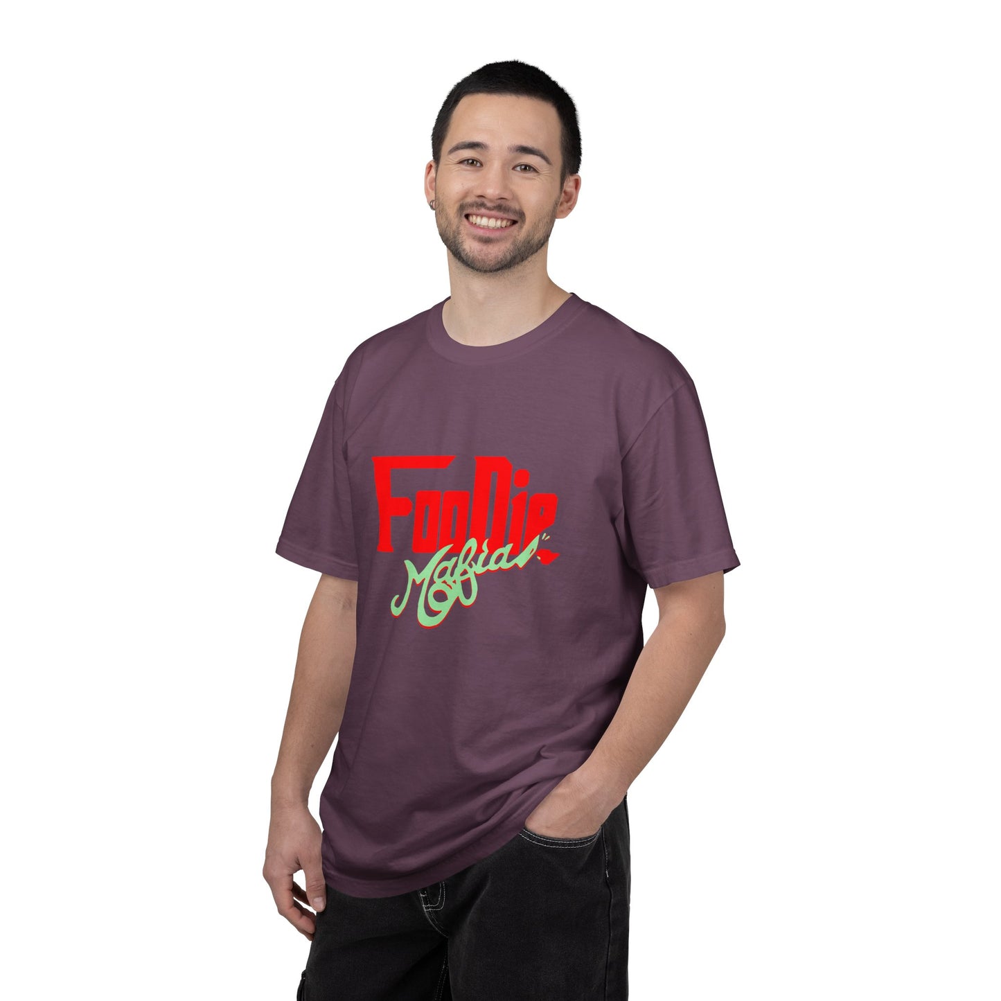 L.O.E.F Red Foodie Mafia Unisex Tee Shirt (Mint Green)