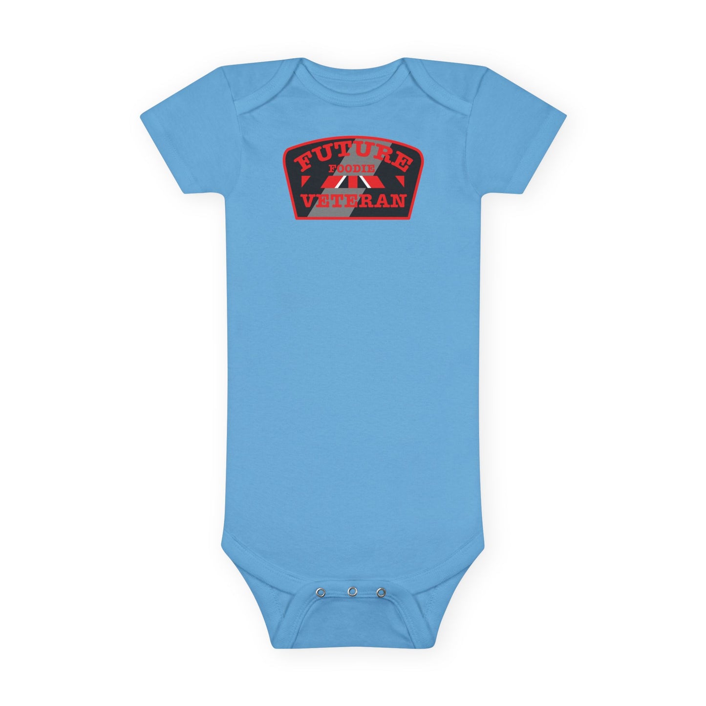 L.O.E.F Future Foodie Veteran Baby Bodysuit (Red)