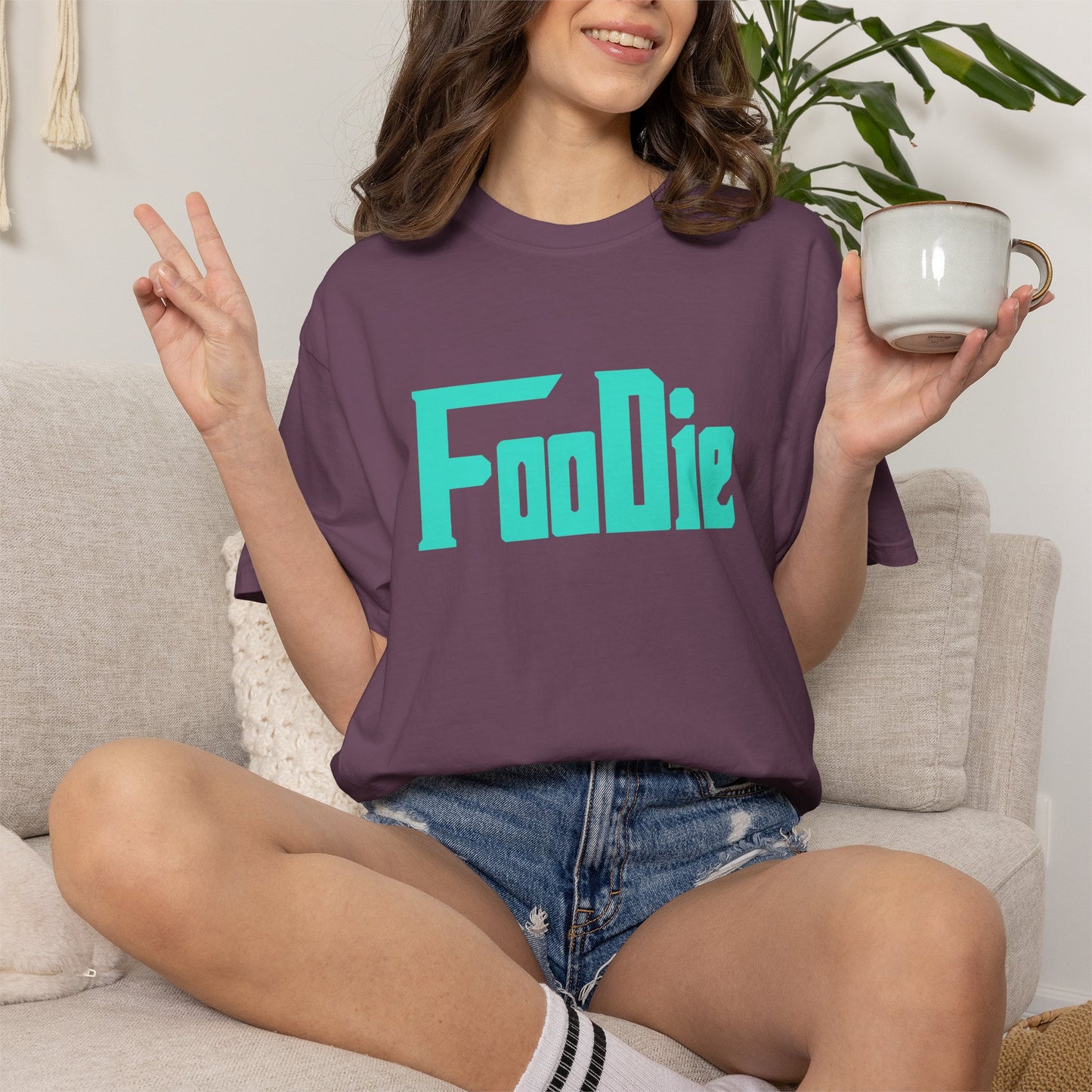L.O.E.F Foodie Unisex Tee Shirt (Turquoise)
