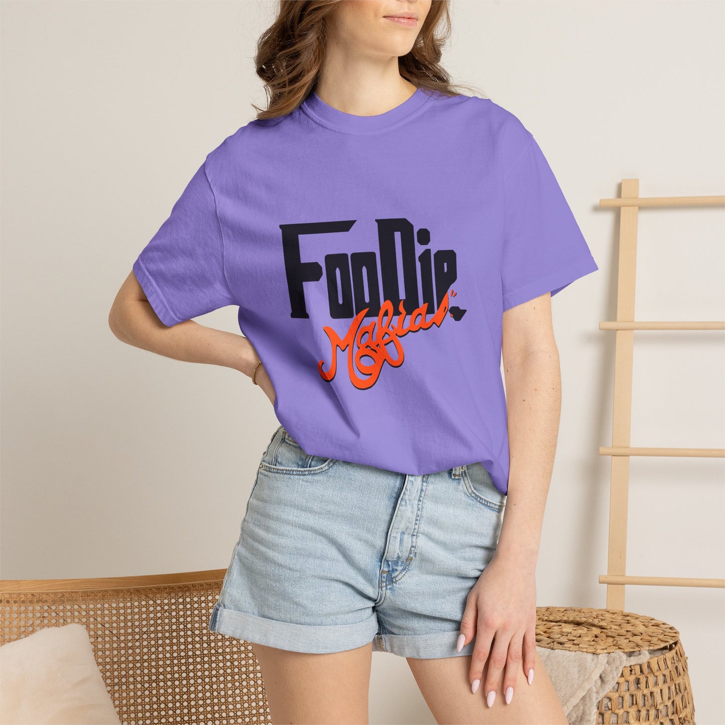 L.O.E.F Foodie Mafia Unisex Tee Shirt (Flat Red)