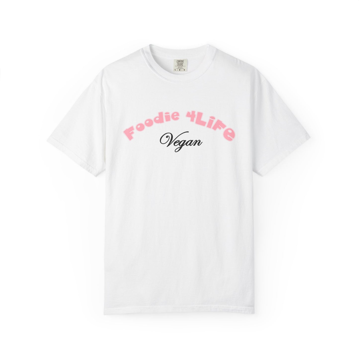 L.O.E.F Foodie 4Life Vegan Unisex Tee Shirt (Soft Pink)