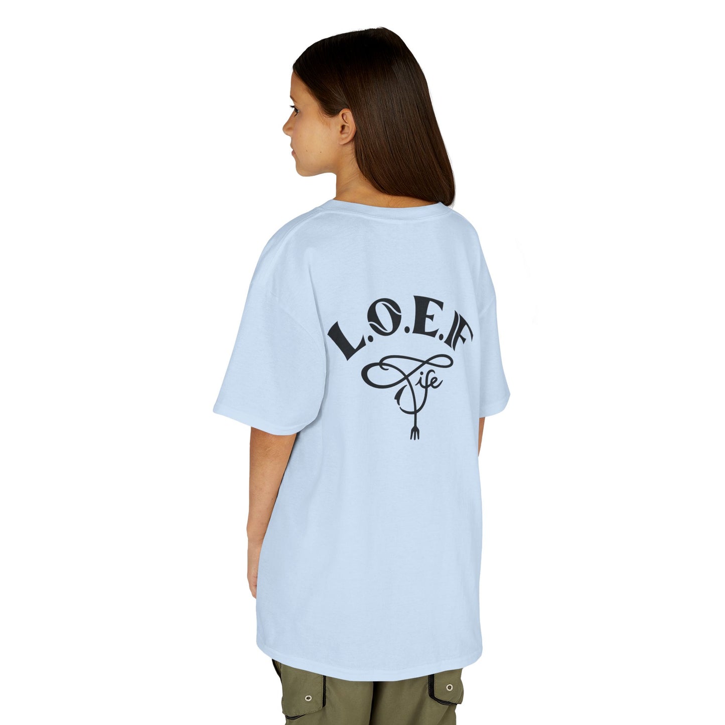 L.O.E.F Foodie 4Life Young Tee Shirt  (Black)