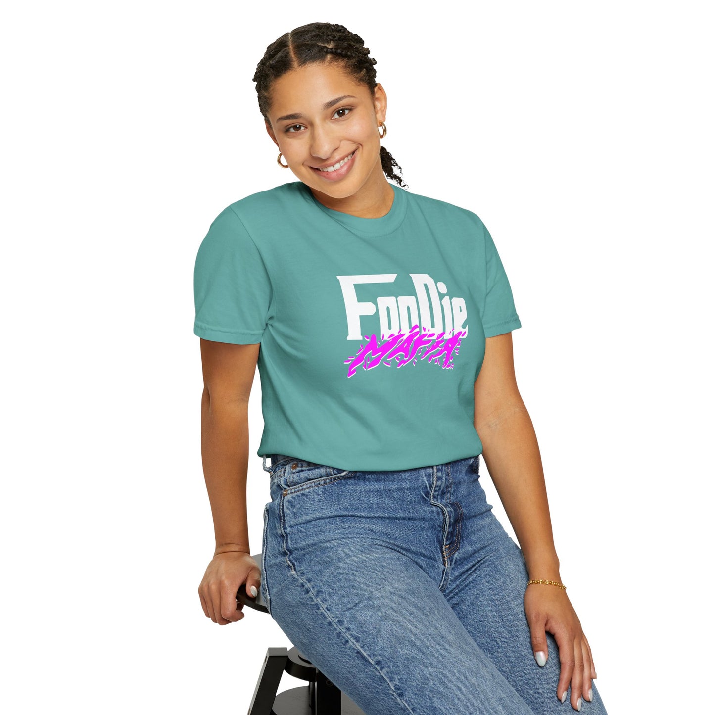 L.O.E.F Foodie Mafia Unisex Tee Shirt  (Purple)