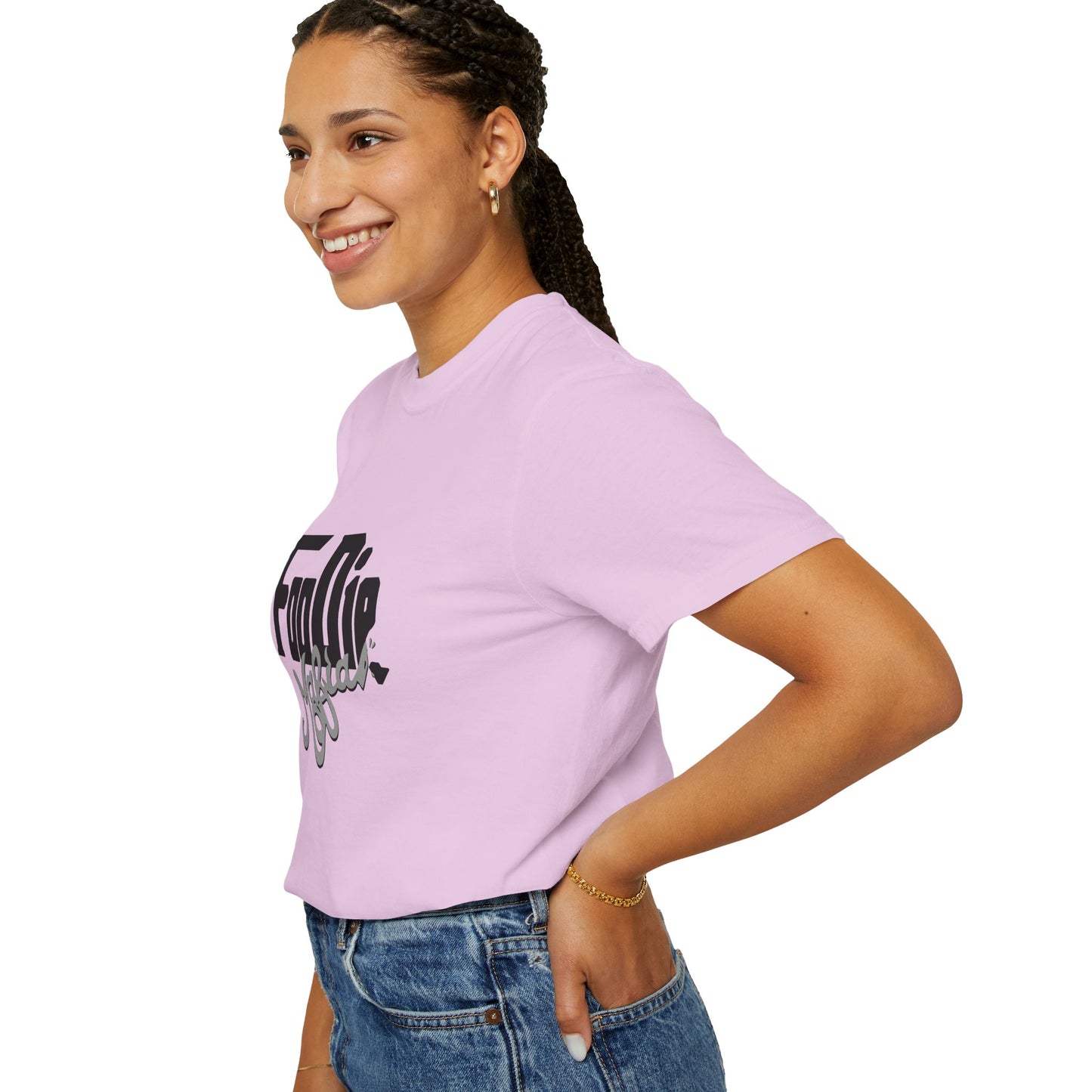 L.O.E.F Foodie Mafia Unisex Tee shirt (Metallic Grey)