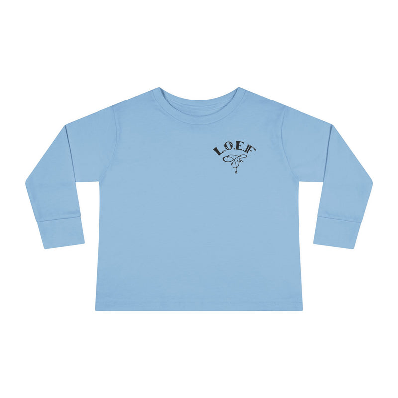 L.O.E.F Foodie 4Life Baby Long Sleeve Tee  (Violet)