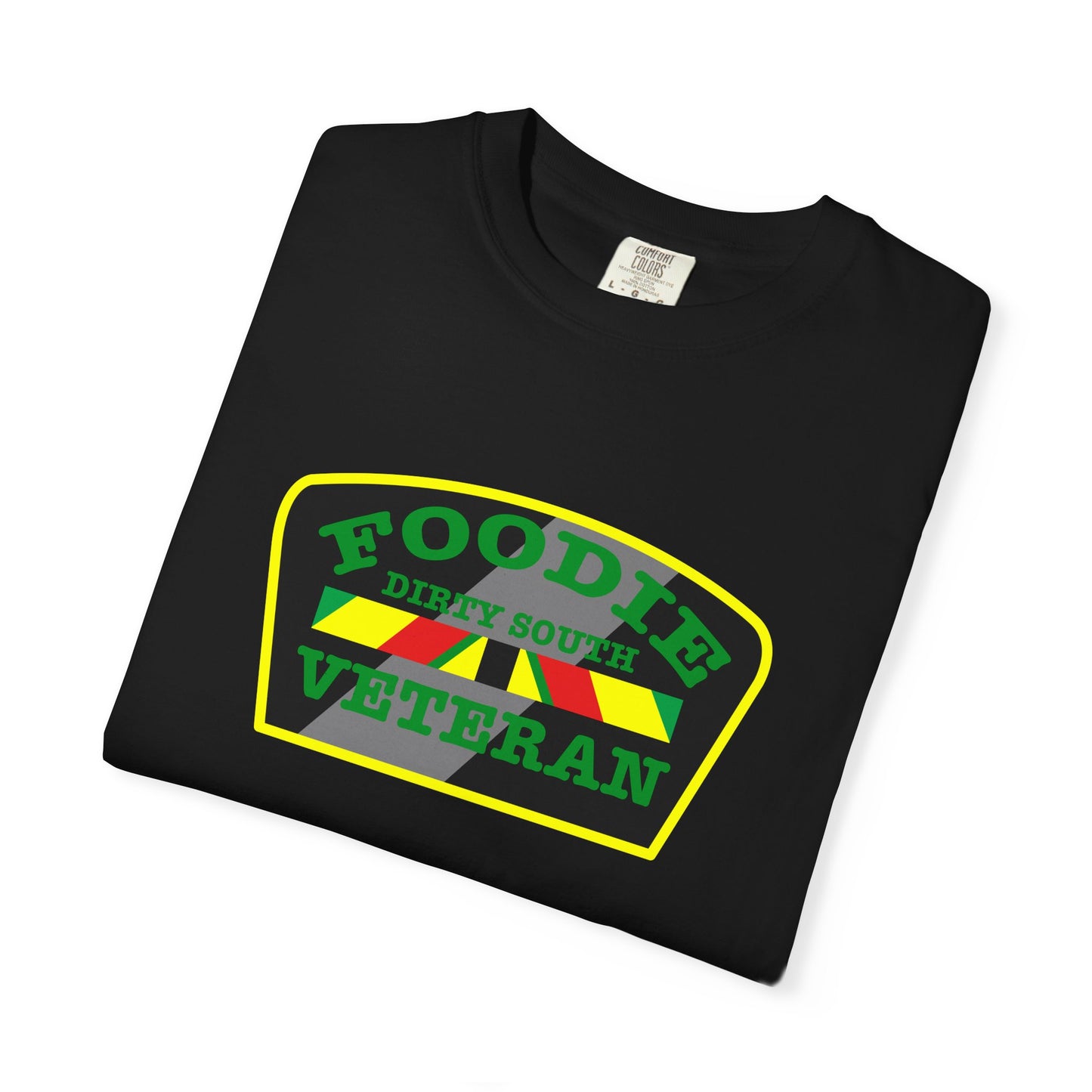 L.O.E.F Foodie Veteran DIRTY SOUTH Unisex Tee Shirt (Green)