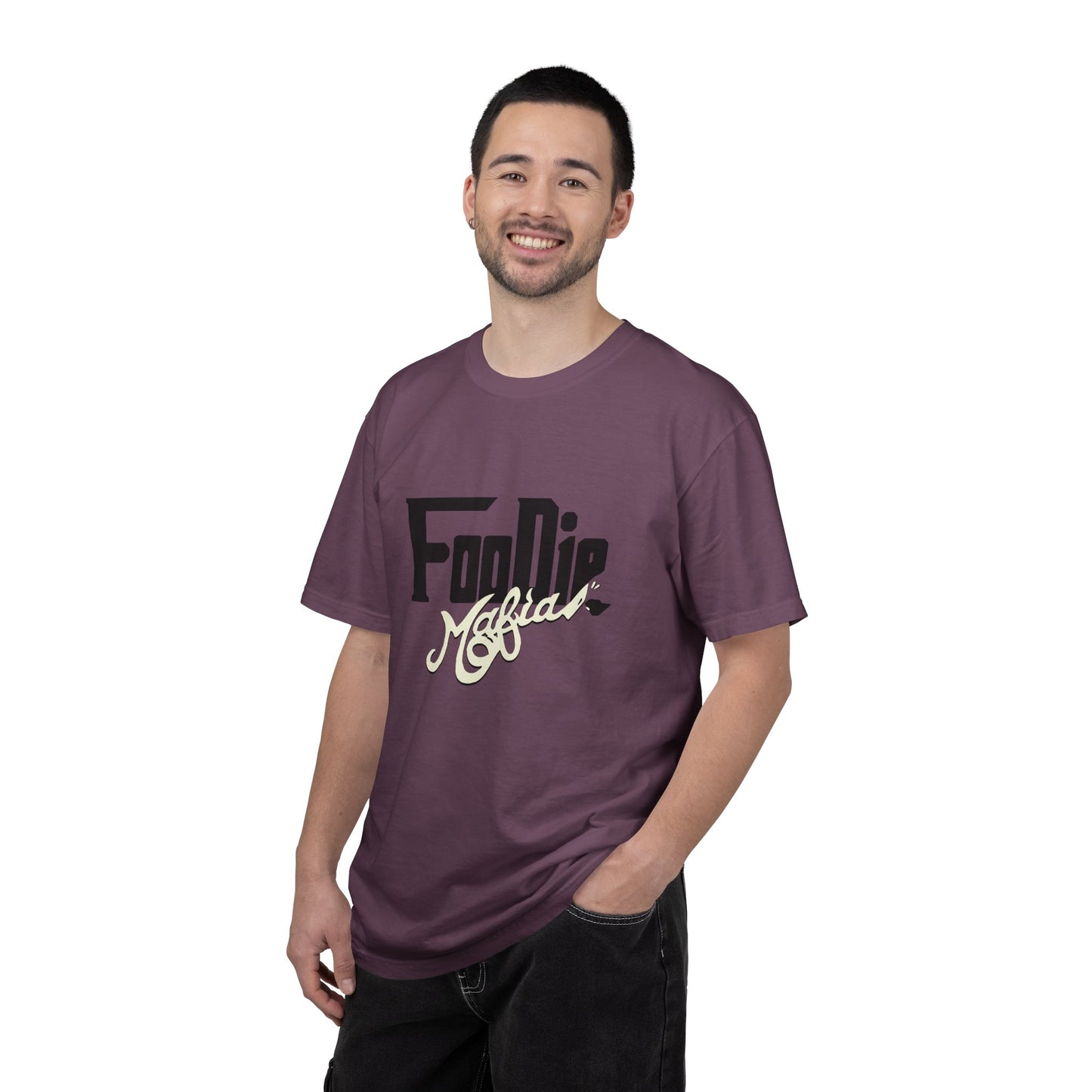 L.O.E.F Foodie Mafia Unisex Tee Shirt (Cream)