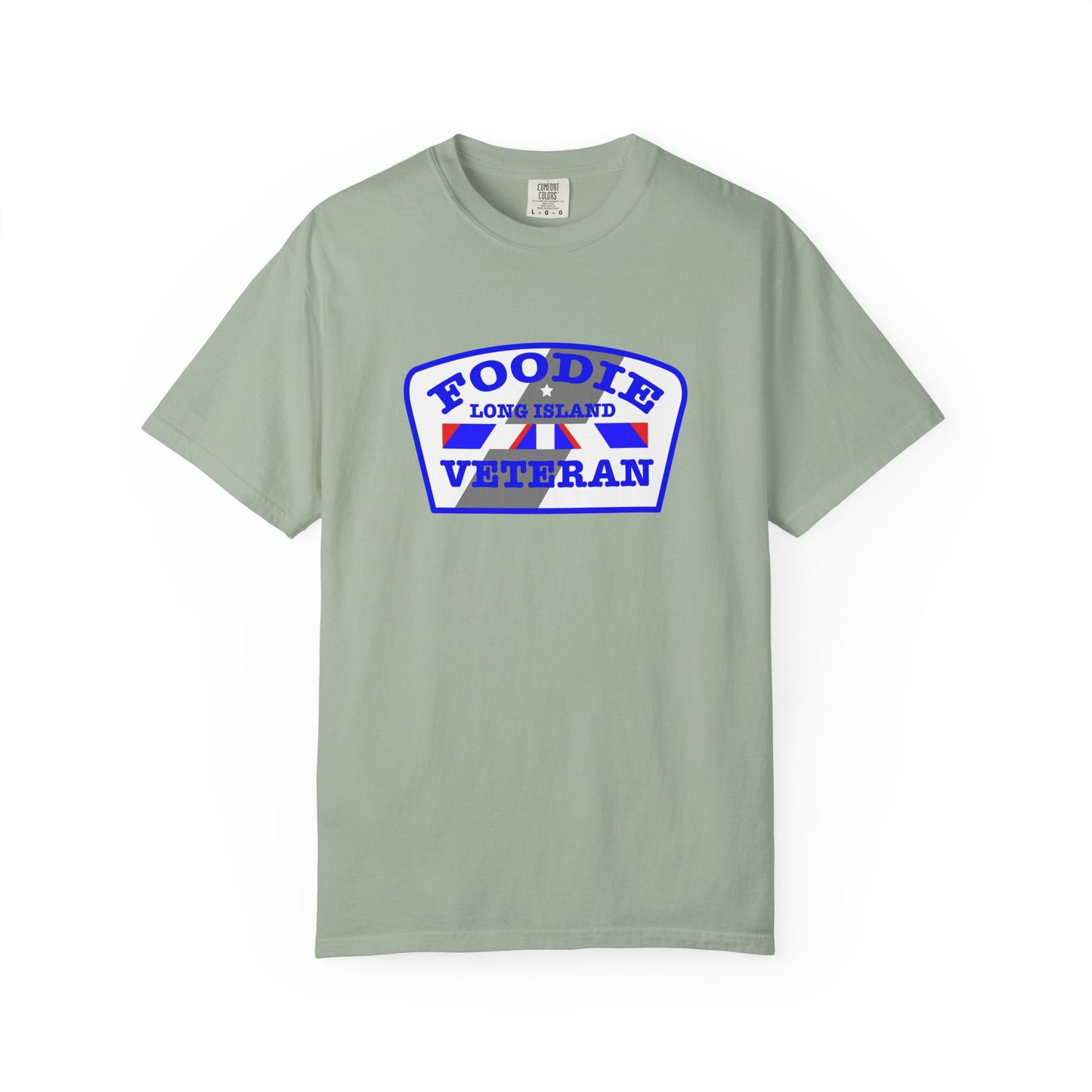 L.O.E.F Foodie Veteran Long Island Unisex Tee Shirt (Blue)