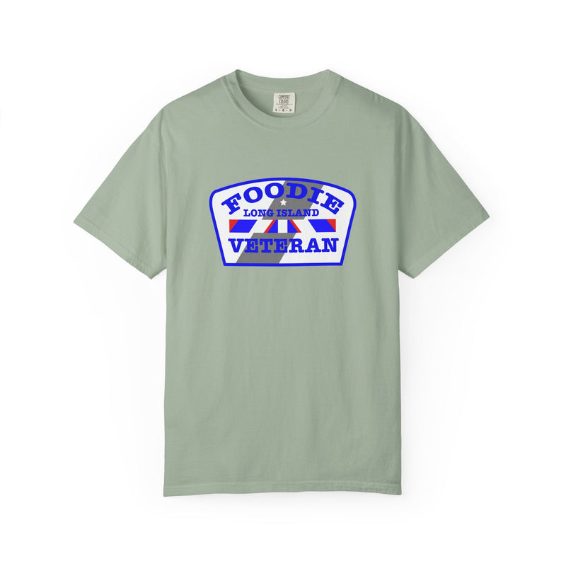 L.O.E.F Foodie Veteran Long Island Unisex Tee Shirt (Blue)