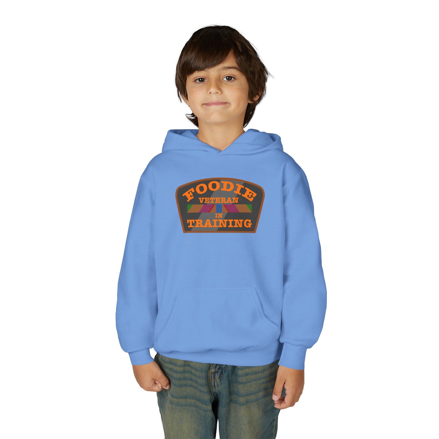 L.O.E.F Foodie Veteran In Training Kids Hoodie (Orange)