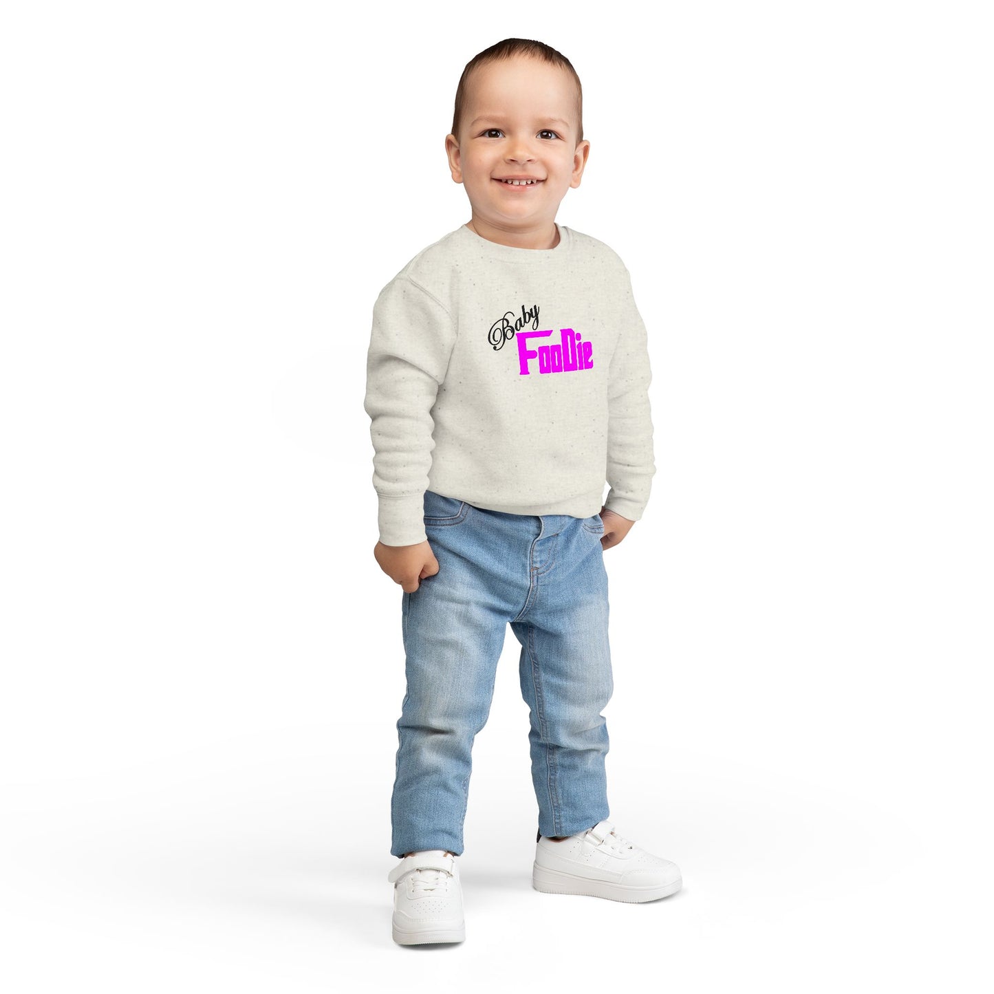 L.O.E.F Baby Foodie Toddler Sweatshirt (Fuchsia)
