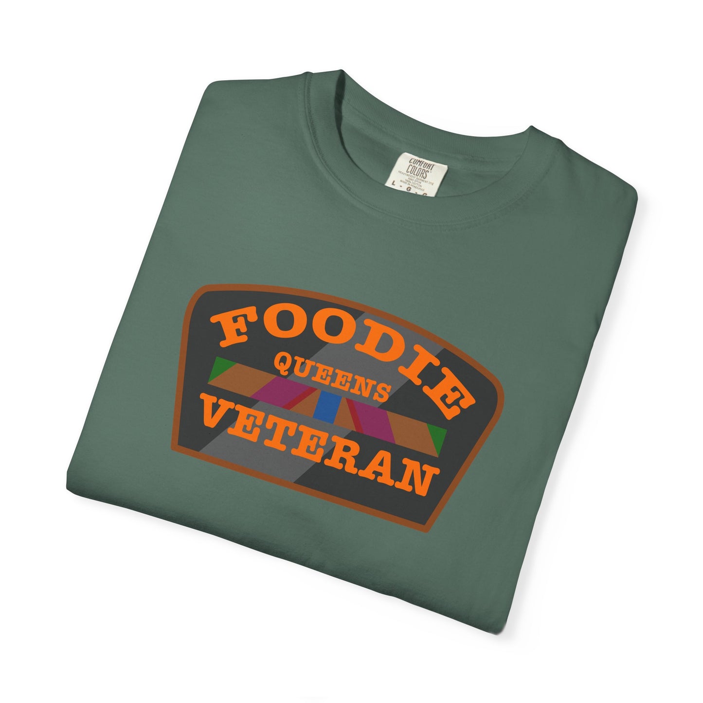 L.O.E.F Foodie Veteran QUEENS Unisex Tee Shirt (Orange)