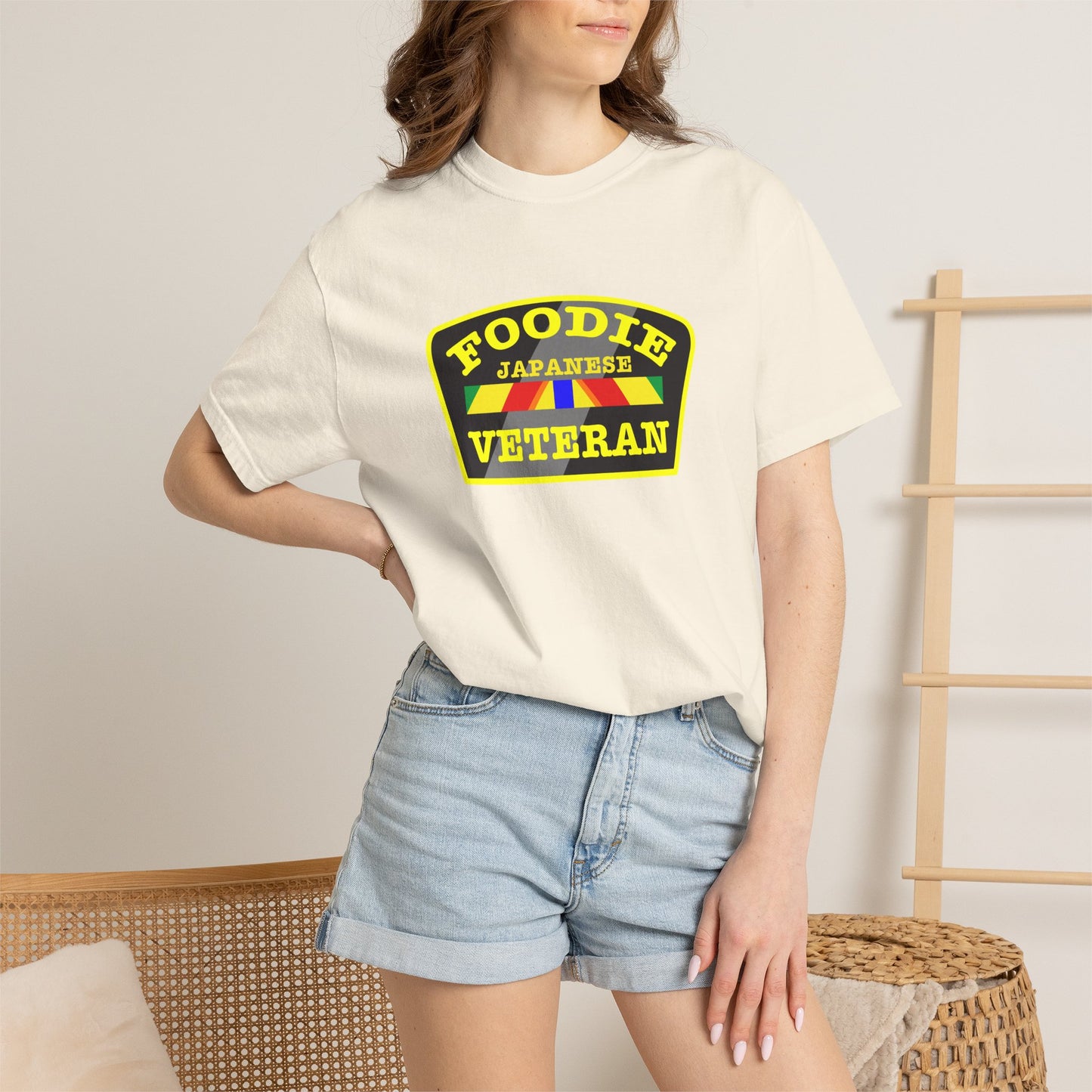 Foodie Veteran Japanese Flag T-Shirt
