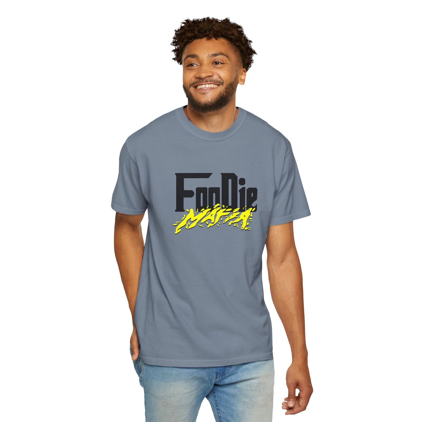 L.O.E.F Foodie Mafia Unisex Tee Shirt (Bright Yellow)