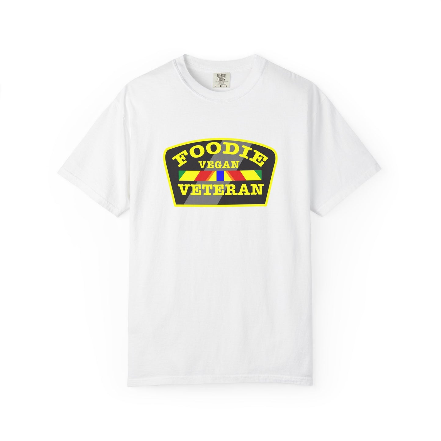 L.O.E.F Foodie Veteran VEGAN Unisex Tee Shirt (Yellow)