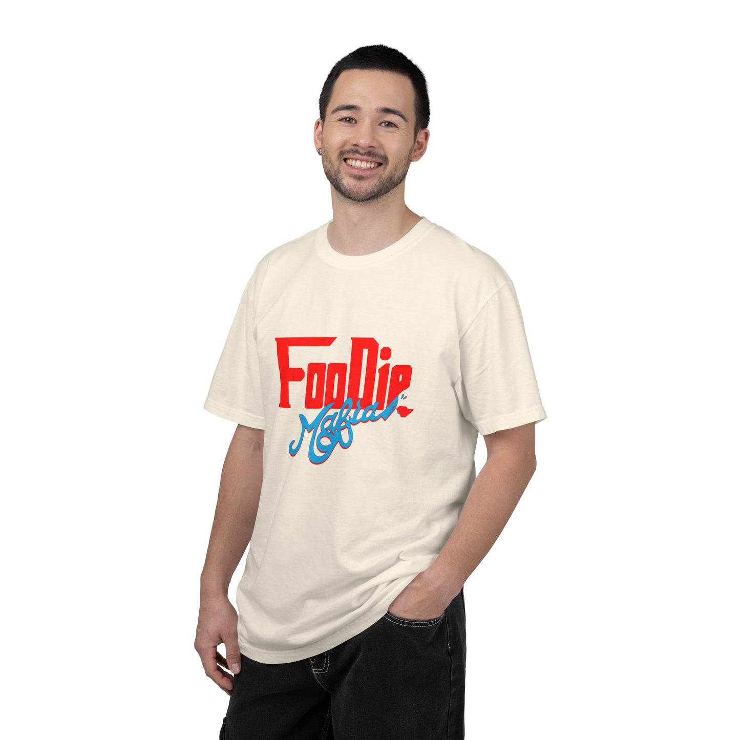 L.O.E.F Red Foodie Mafia Unisex Tee Shirt (Sky Blue)