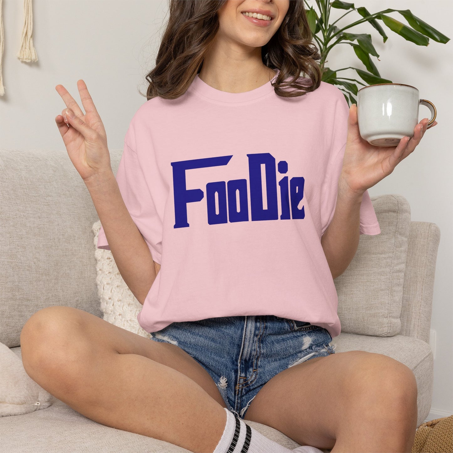 L.O.E.F Foodie Unisex Tee Shirt (Dark Blue)