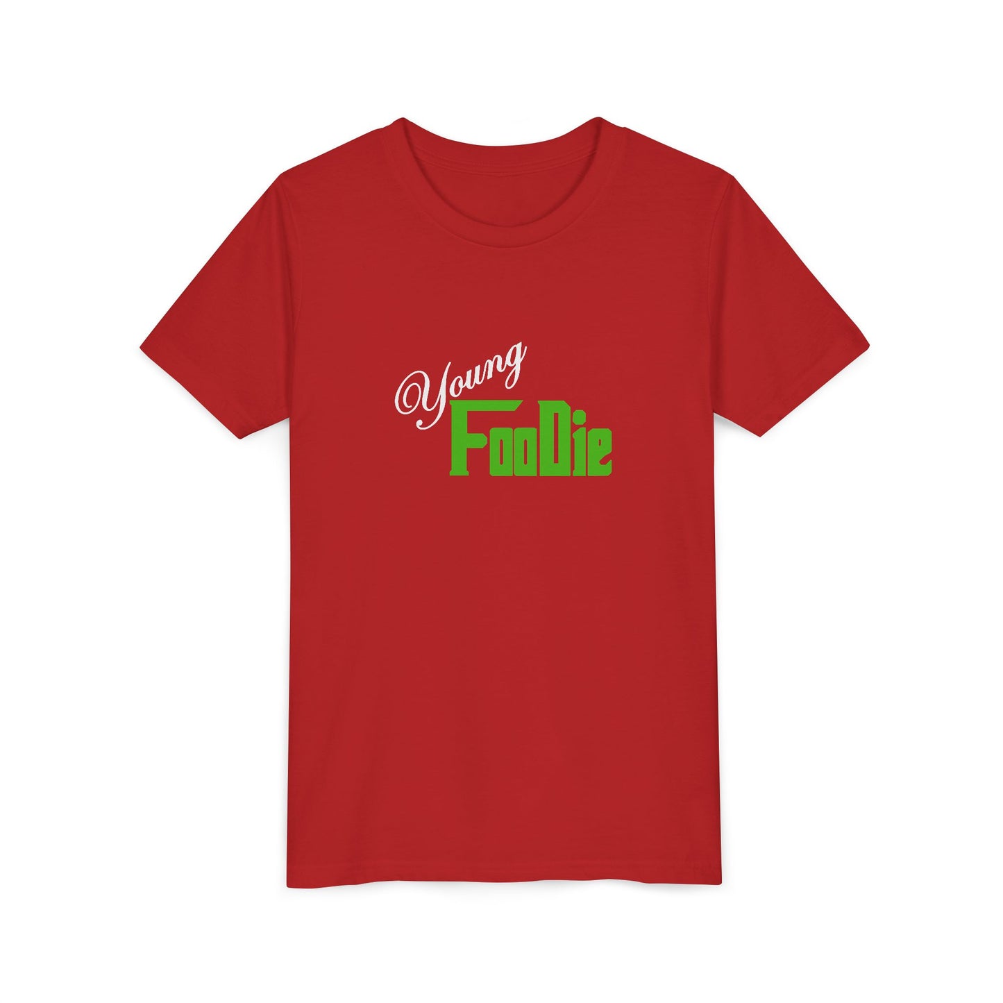L.O.E.F White Young Foodie Youth Short Sleeve Tee (Kelly Green)