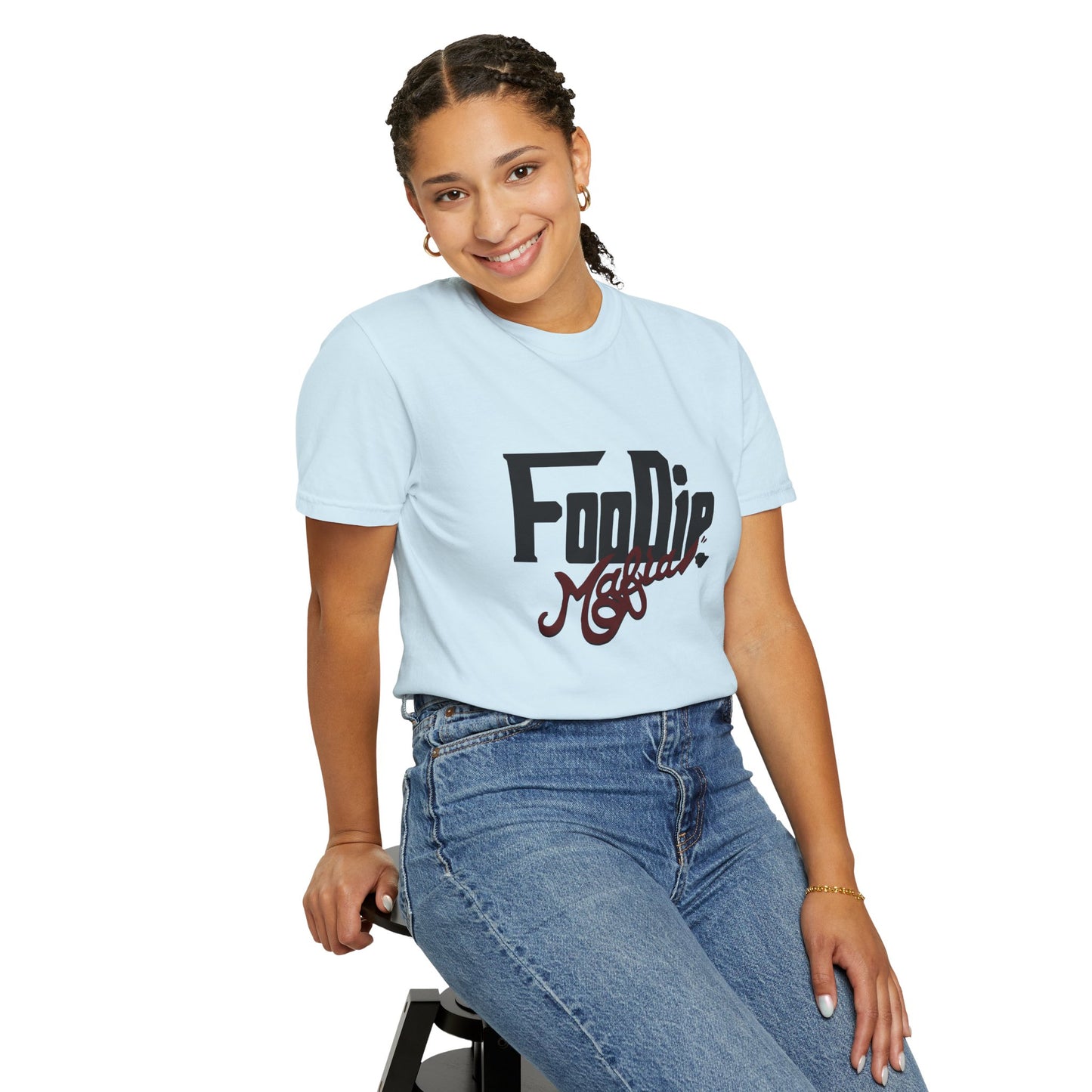 L.O.E.F Foodie Mafia Unisex Tee shirt (Maroon)