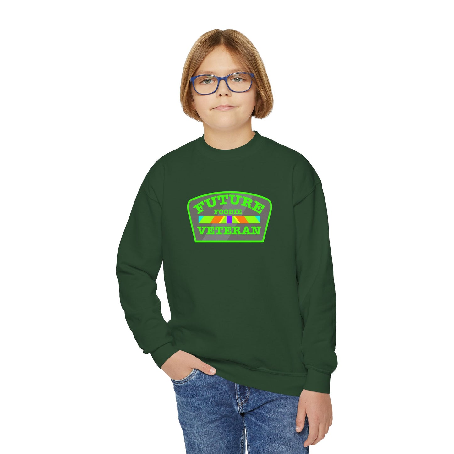 L.O.E.F Young Future Foodie Veteran Sweatshirt (Neon Green)