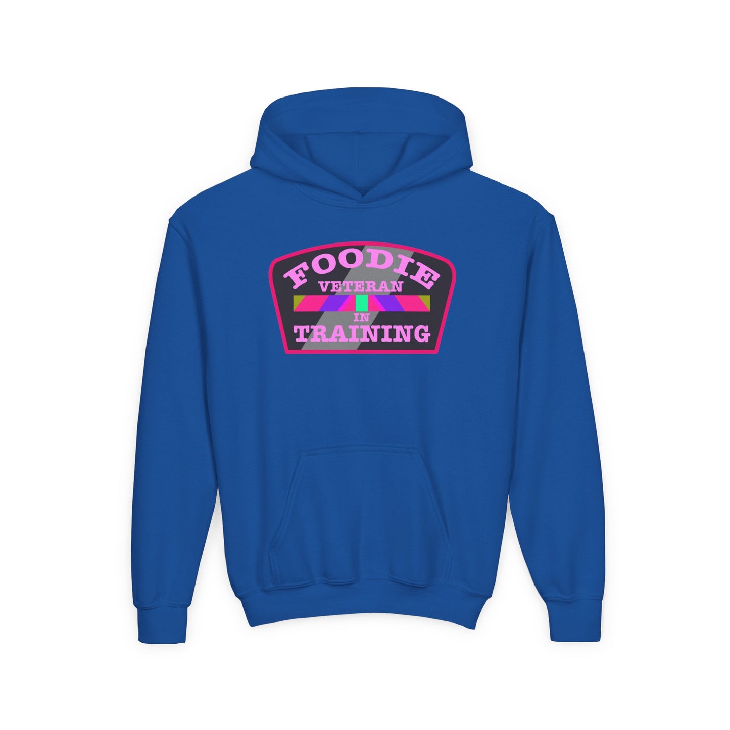 L.O.E.F Foodie Veteran In Training Youth Hoodie (Pink)