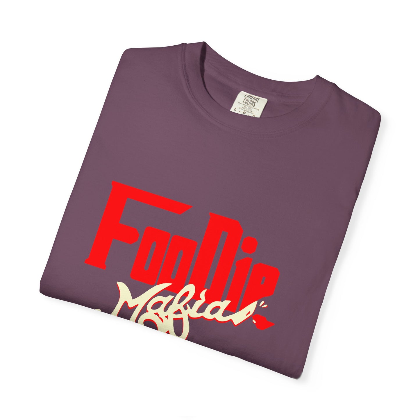 L.O.E.F Red Foodie Mafia Unisex Tee Shirt (Cream)
