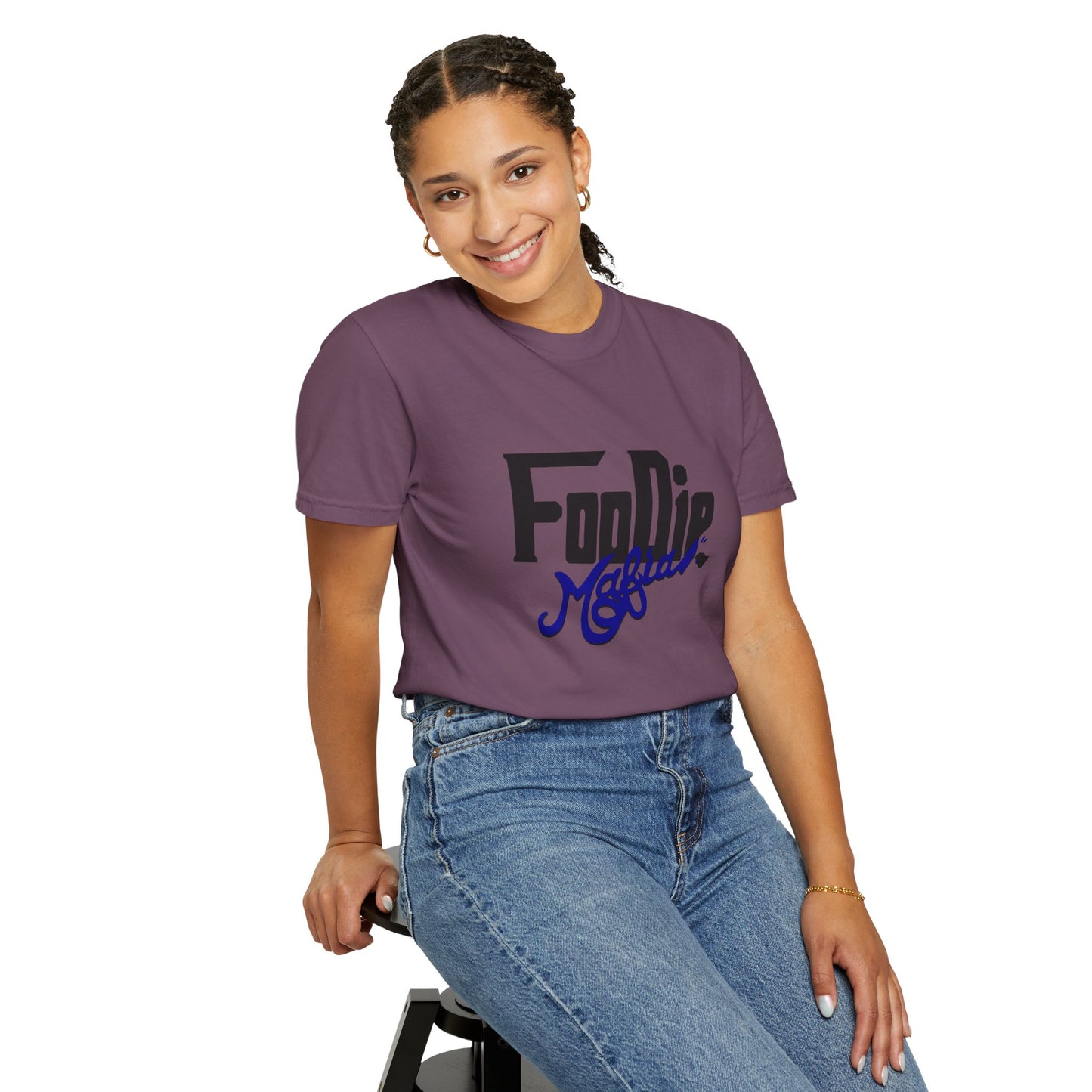 L.O.E.F Foodie Mafia Unisex Tee shirt (Dark Blue)