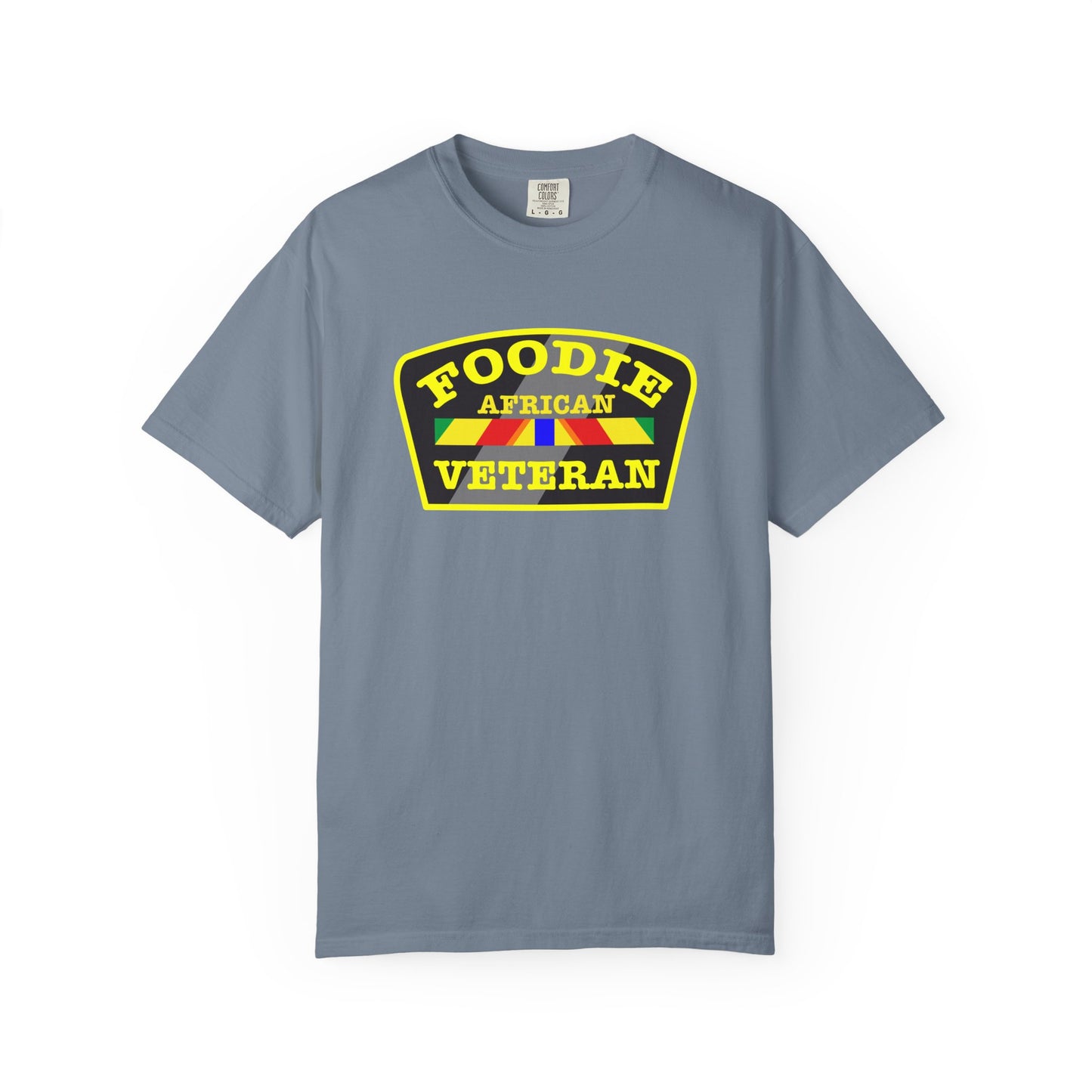 L.O.E.F Foodie Veteran AFRICAN Unisex Tee Shirt (Yellow)