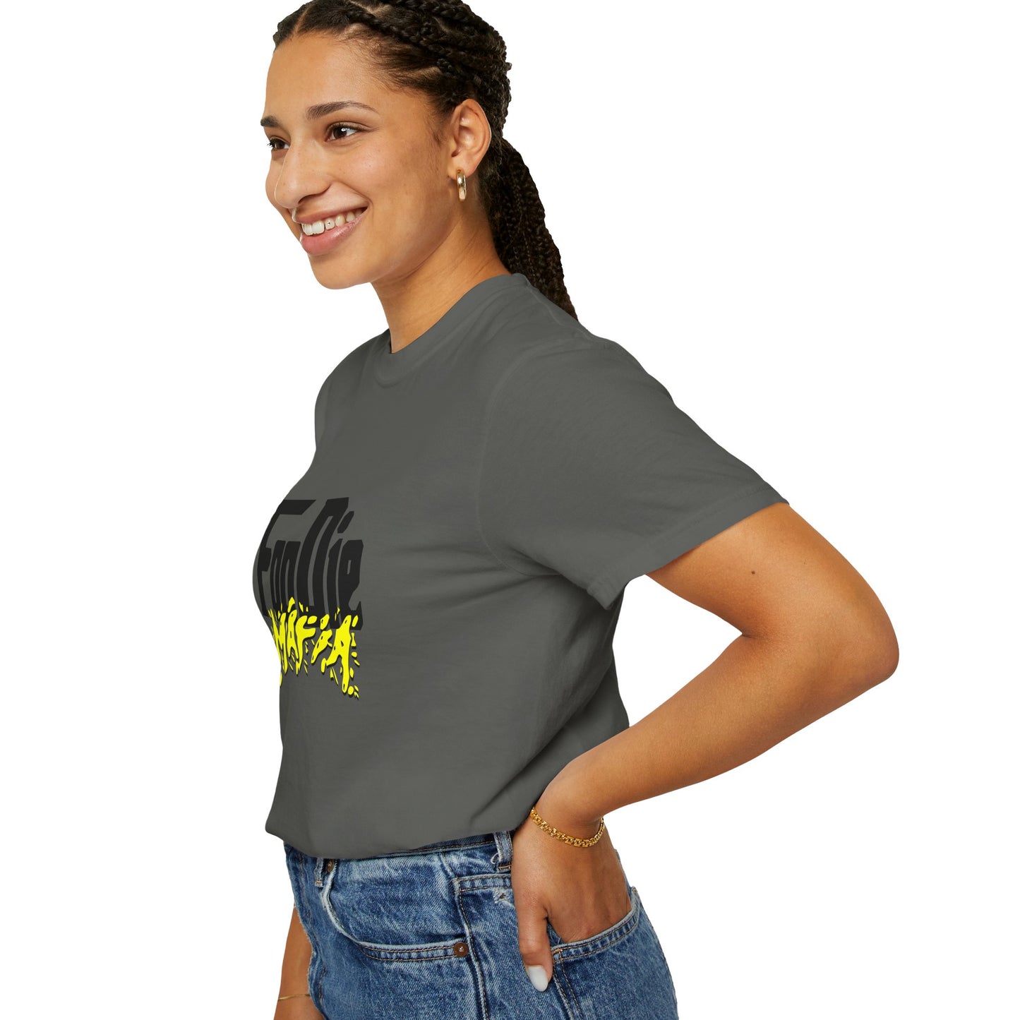 L.O.E.F Foodie Mafia Unisex Tee Shirt (Bright Yellow)