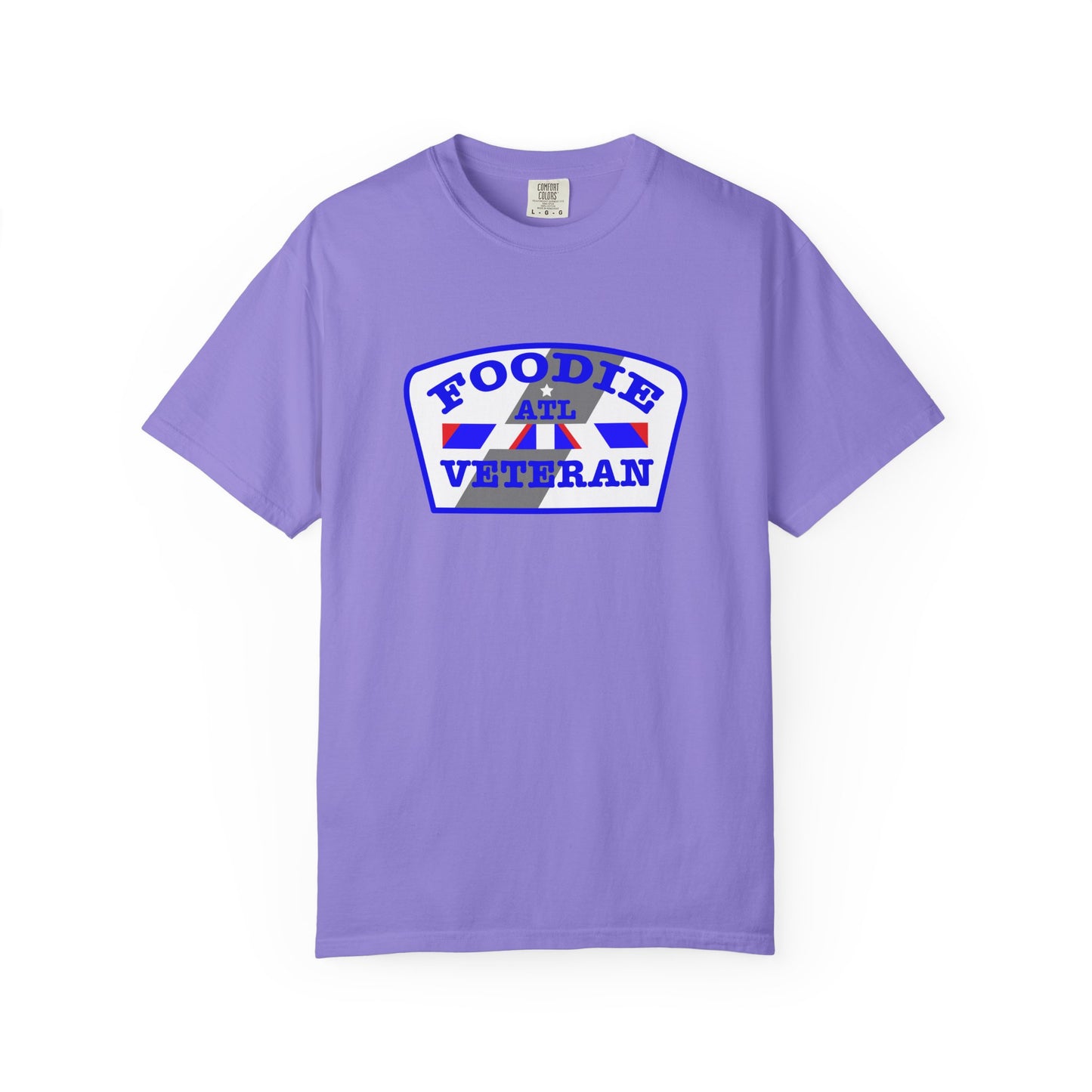 L.O.E.F Foodie Veteran ATL Unisex Tee Shirt (Blue)