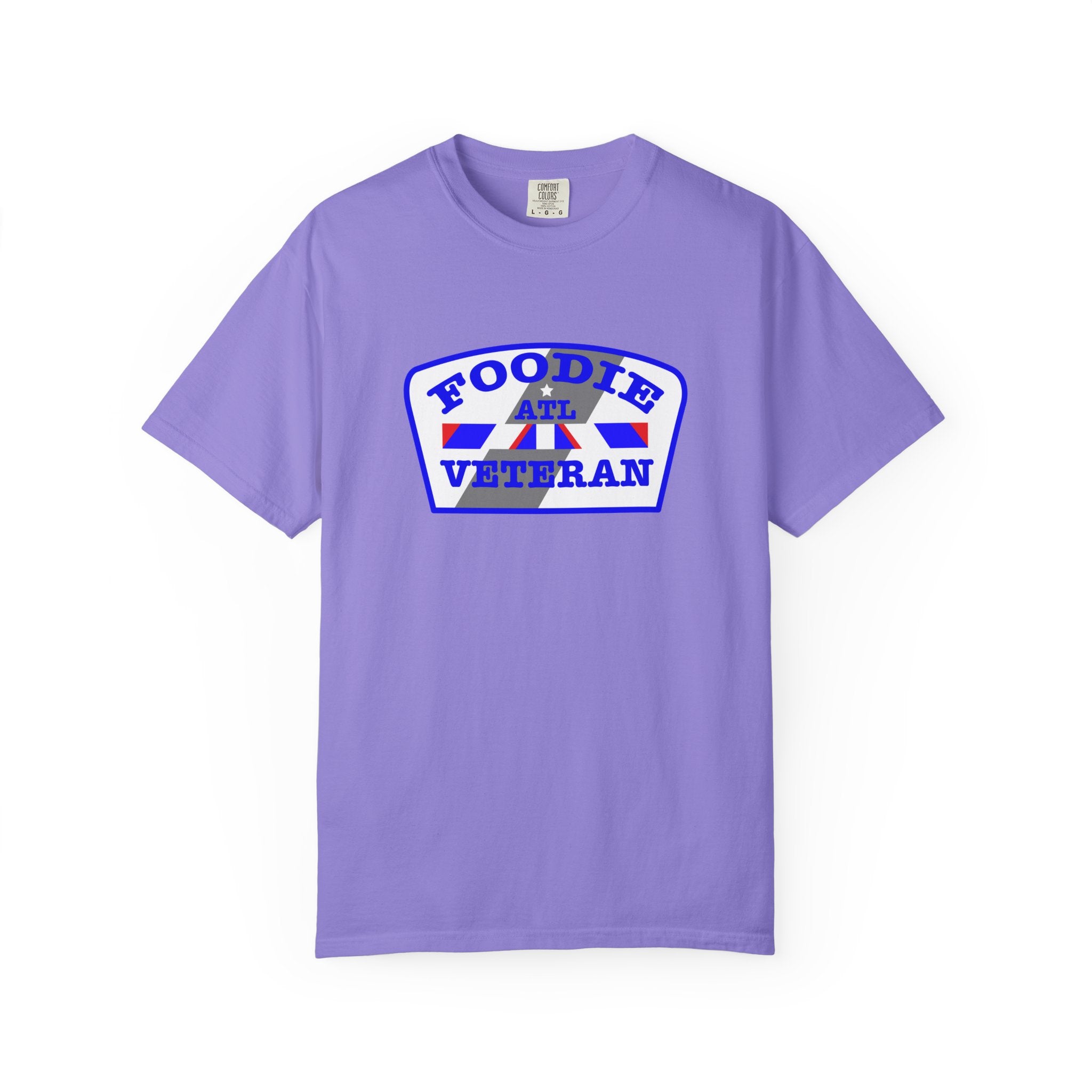 L.O.E.F Foodie Veteran ATL Unisex Tee Shirt (Blue)