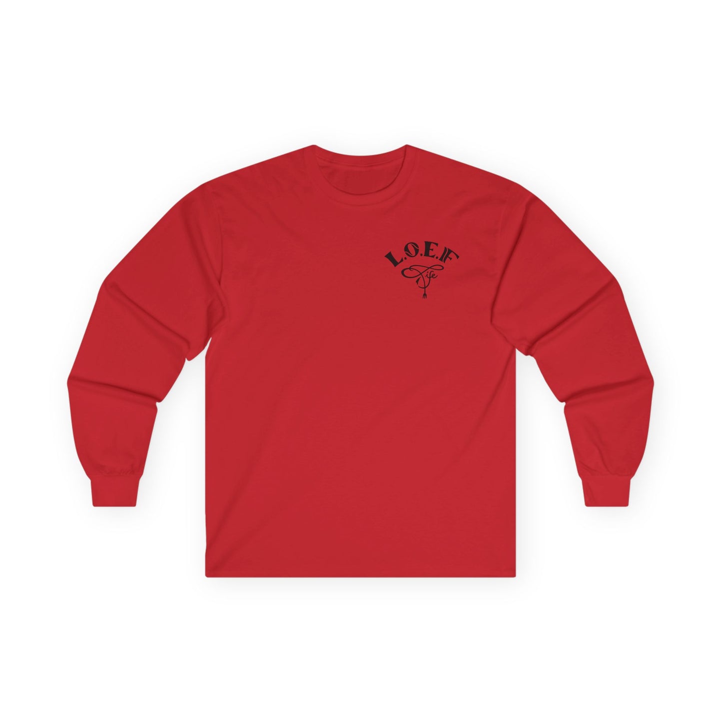 L.O.E.F Foodie 4Life Vegan Long Sleeve Tee (Black)