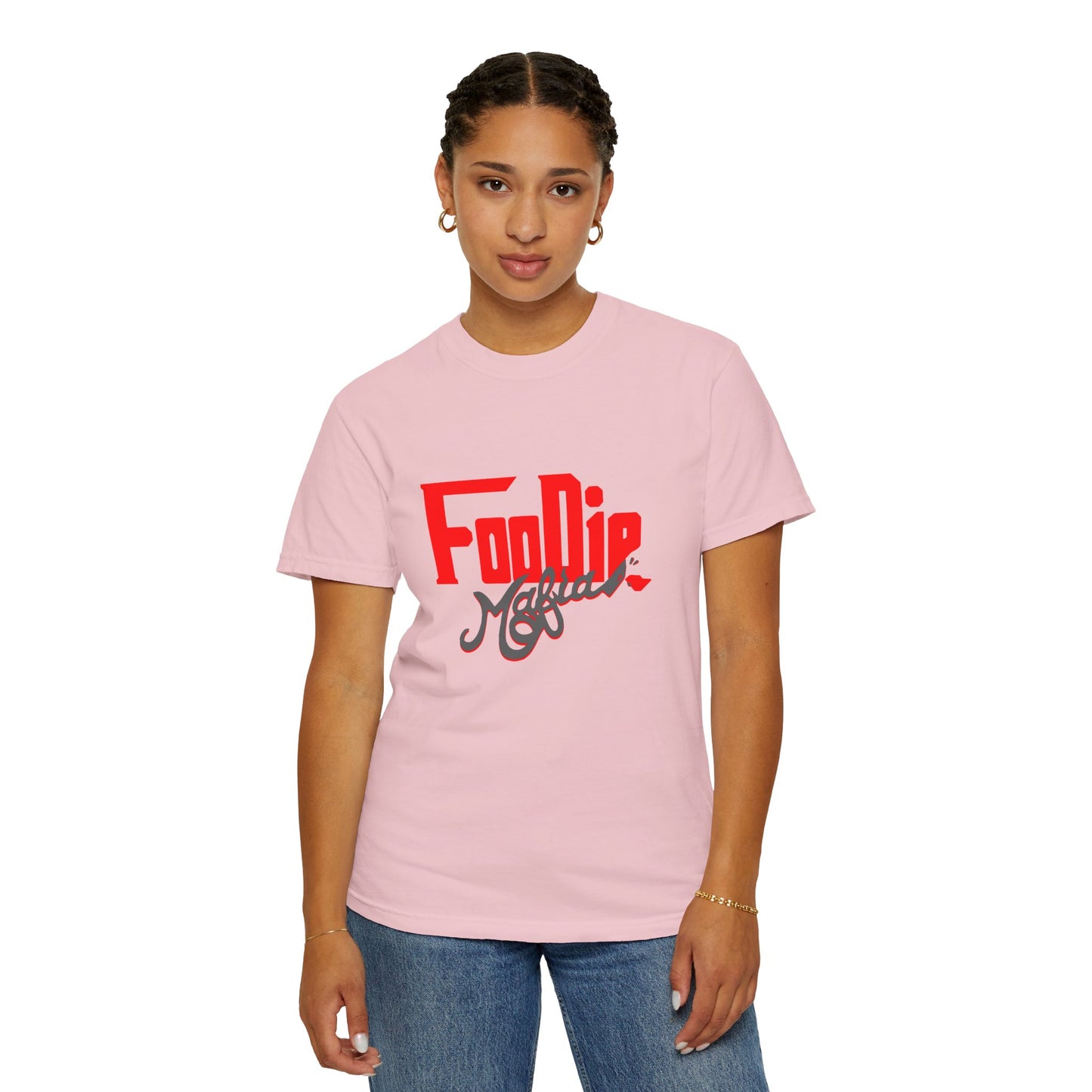 L.O.E.F Red Foodie Mafia Unisex Tee Shirt (Dark Grey)