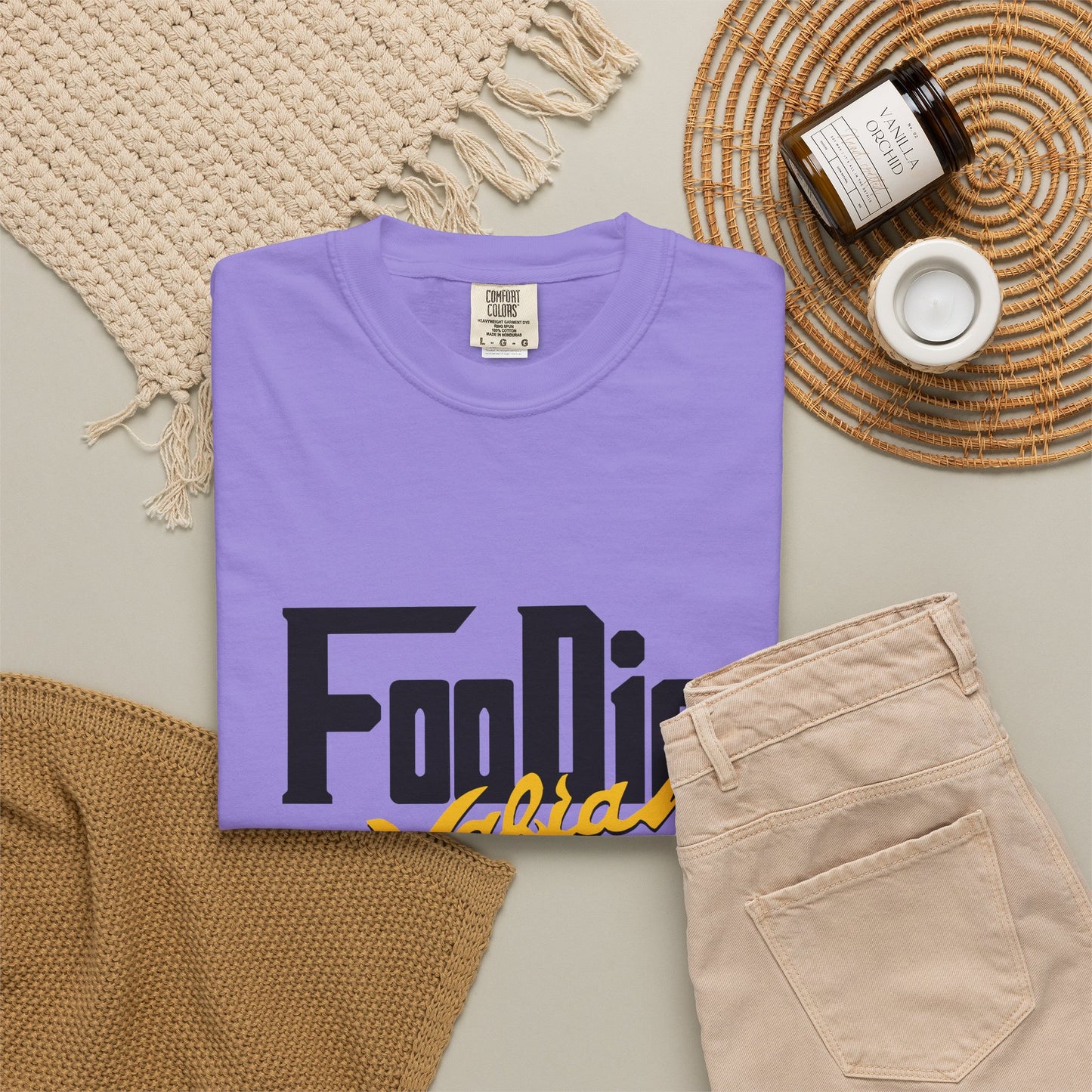 L.O.E.F Foodie Mafia Unisex Tee Shirt (Yellow)