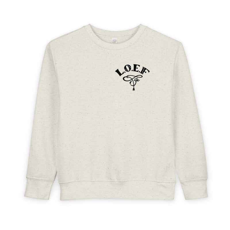L.O.E.F Foodie 4Life Baby Sweatshirt  (Black)
