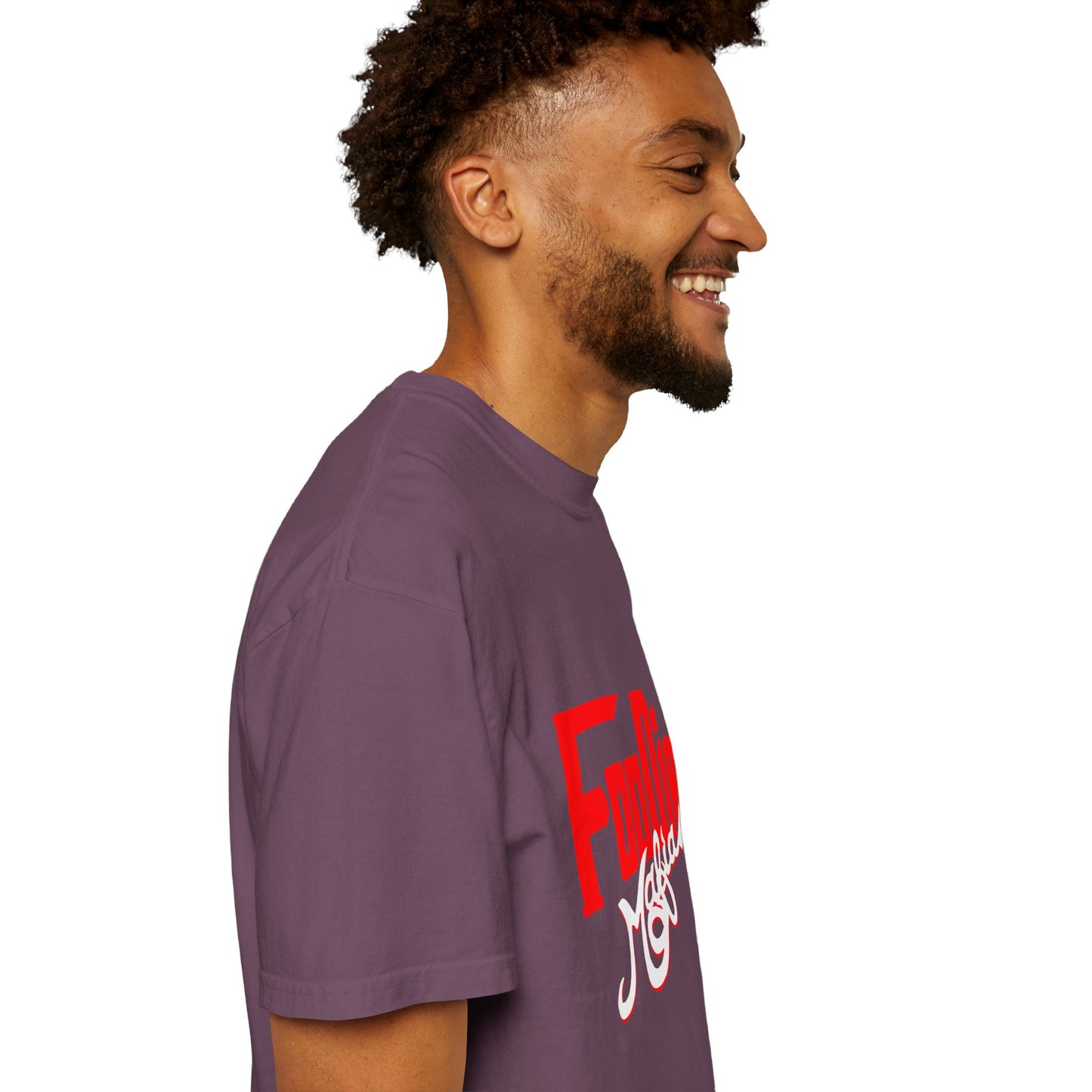 L.O.E.F Red Foodie Mafia Unisex Tee Shirt (White)
