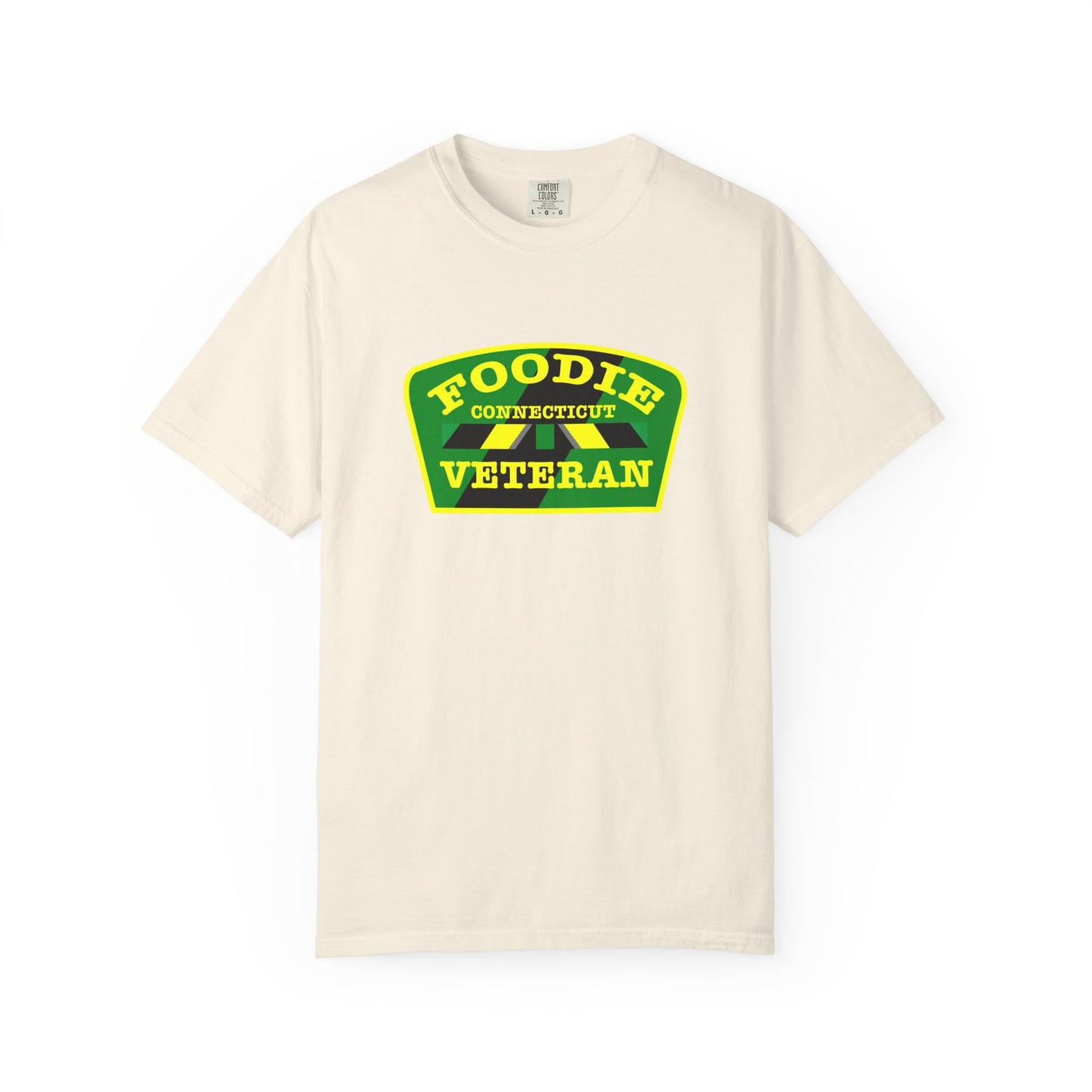 L.O.E.F Foodie Veteran CONNECTICUT Unisex Tee Shirt (Yellow)