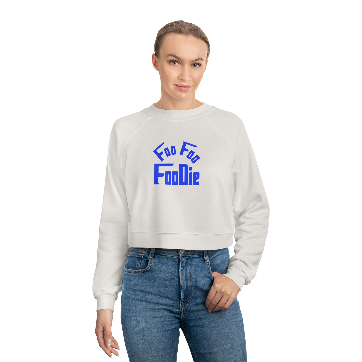 L.O.E.F Women's Cropped Pullover (Dark Blue)