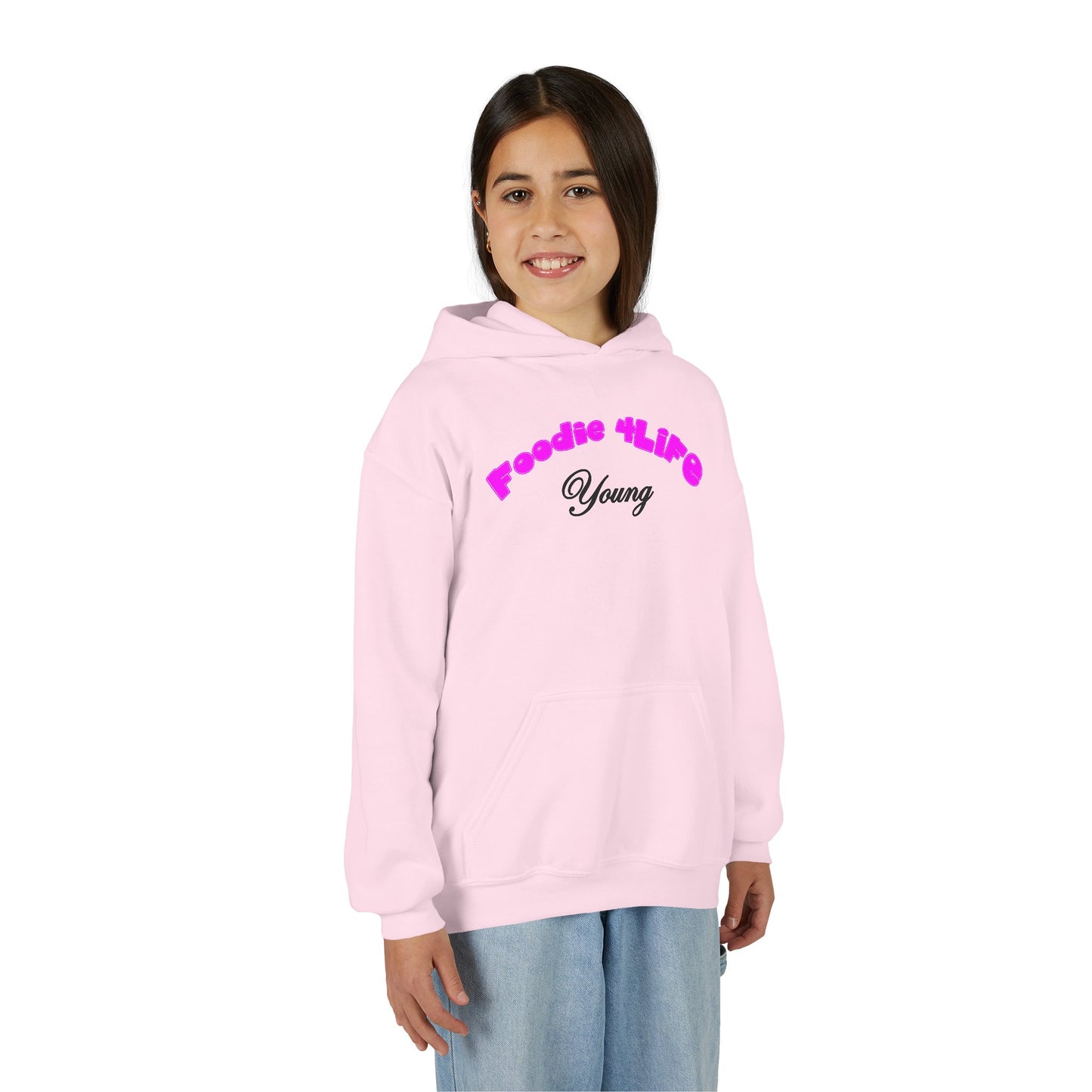 L.O.E.F Foodie 4Life Young Hoodie (Fuchsia)