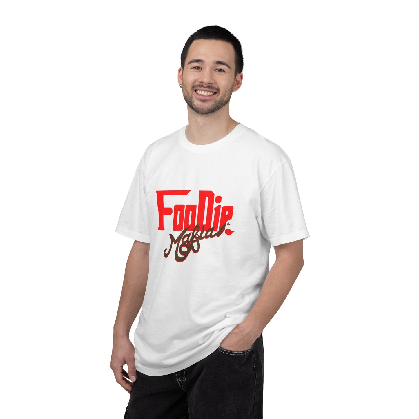 L.O.E.F Red Foodie Mafia Unisex Tee Shirt (Dark Brown)
