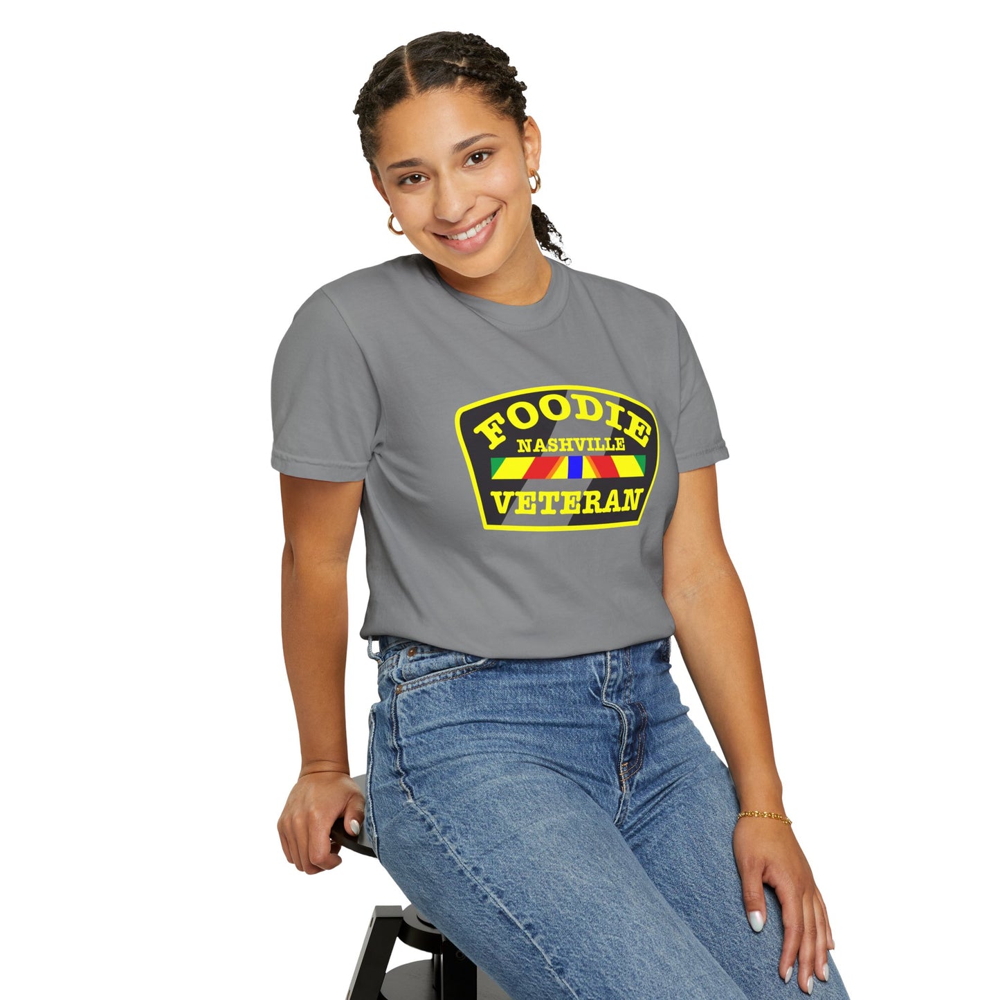 L.O.E.F Foodie Veteran NASHVILLE Unisex Tee Shirt (Yellow)