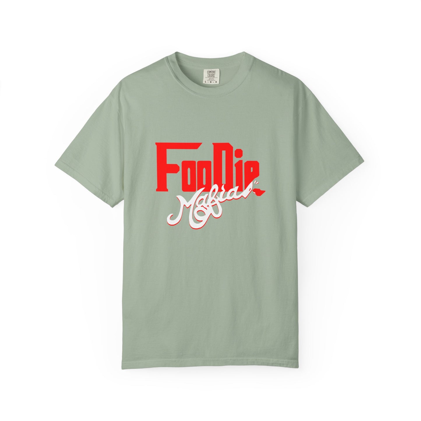 L.O.E.F Red Foodie Mafia Unisex Tee Shirt (White)