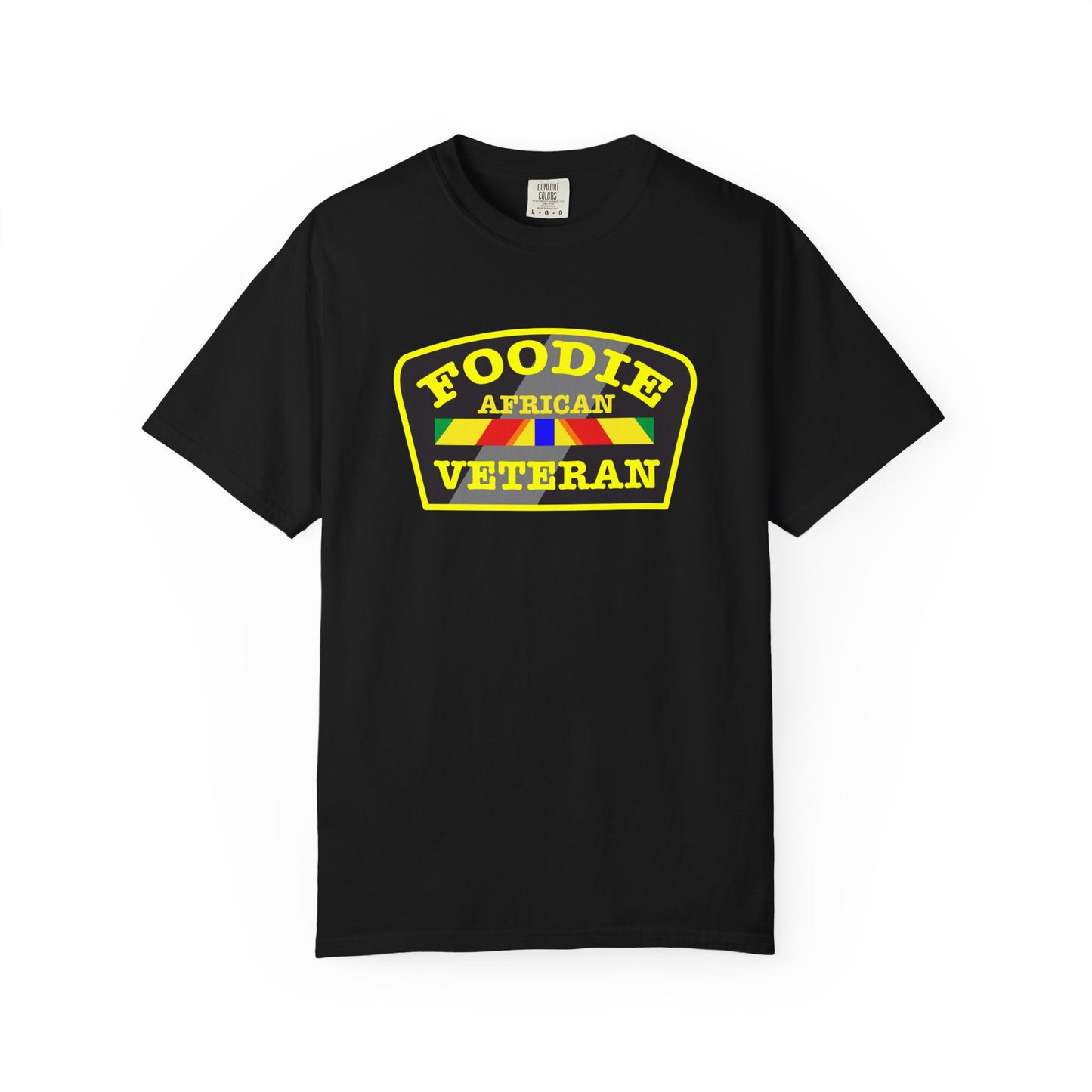 L.O.E.F Foodie Veteran AFRICAN Unisex Tee Shirt (Yellow)
