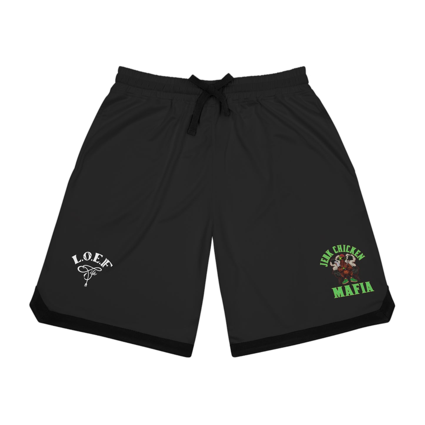 L.O.E.F Jerk Chicken Mafia Basketball Shorts