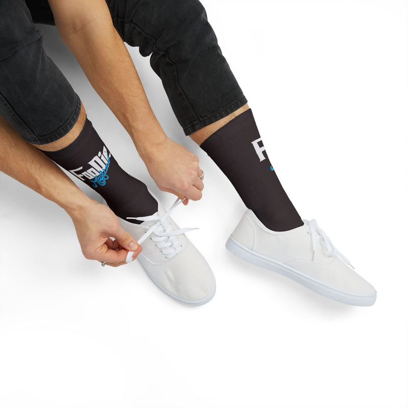 L.O.E.F White Foodie Mafia Socks (Apricot)