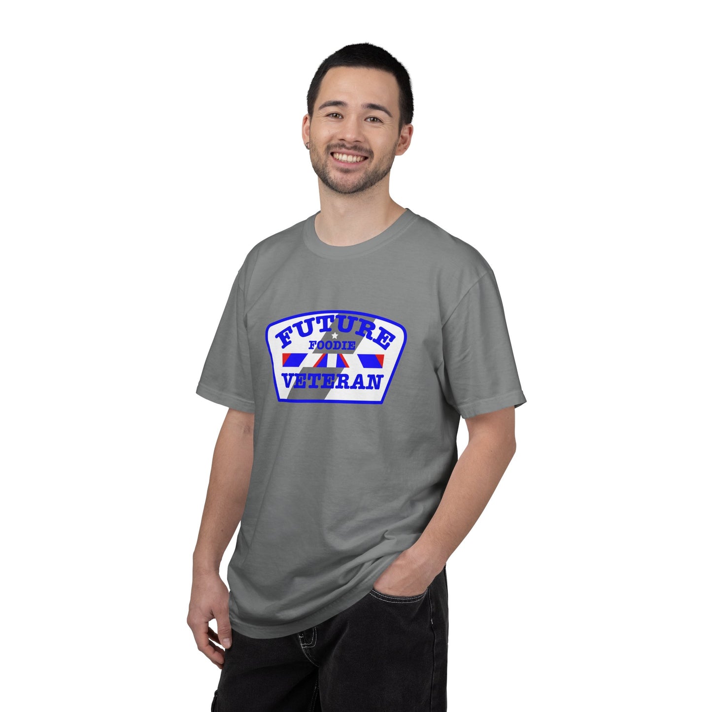 L.O.E.F Future Foodie Veteran Unisex Tee Shirt (Blue)