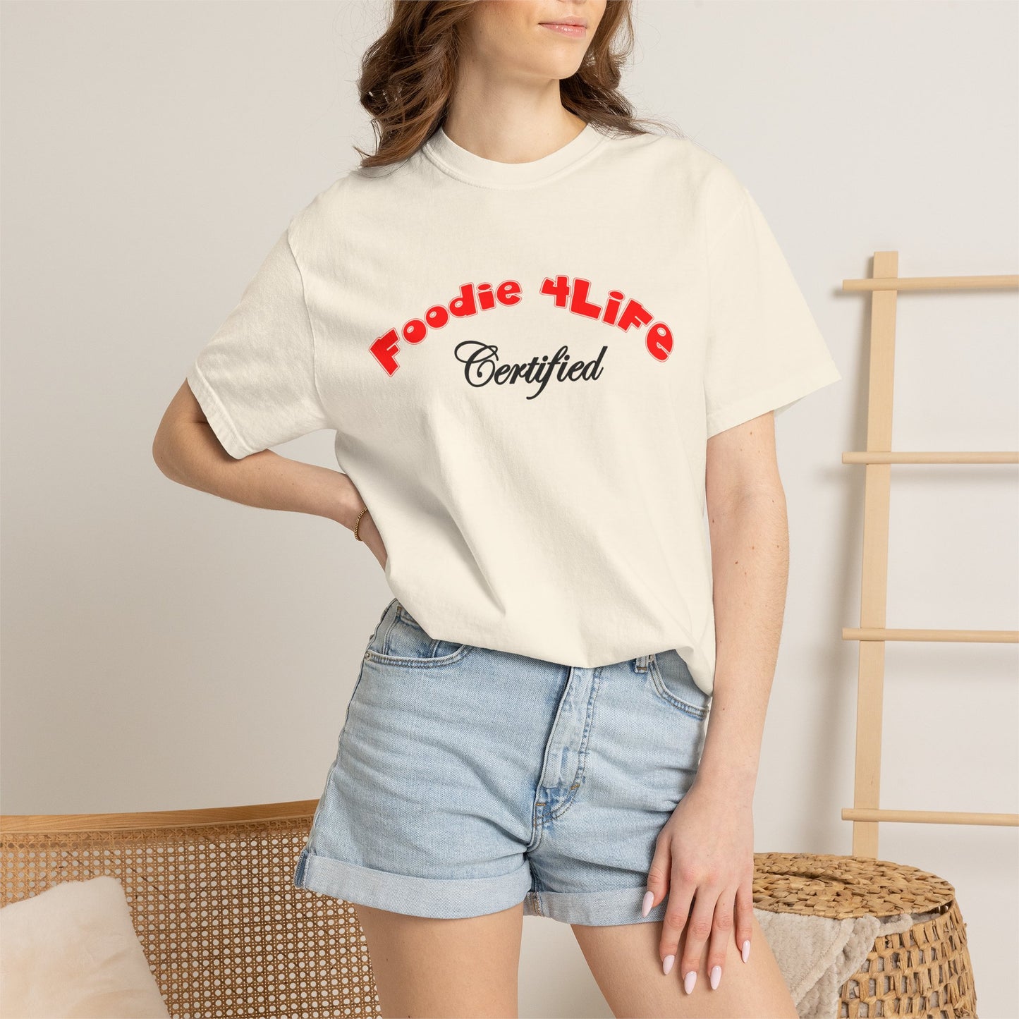 L.O.E.F Foodie 4Life Certified Unisex Tee Shirt (Fiery Red)