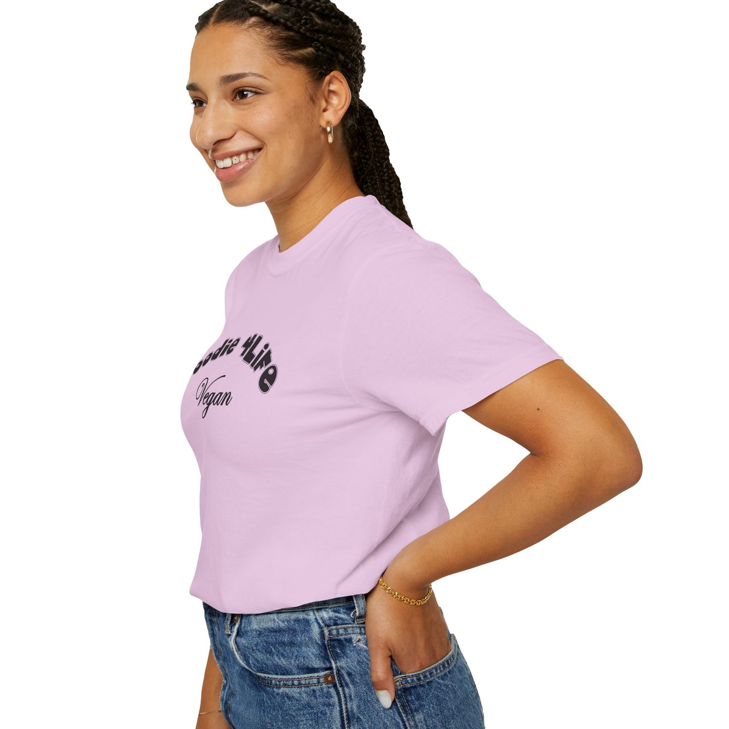 L.O.E.F Foodie 4Life Vegan Unisex Tee Shirt (Black)