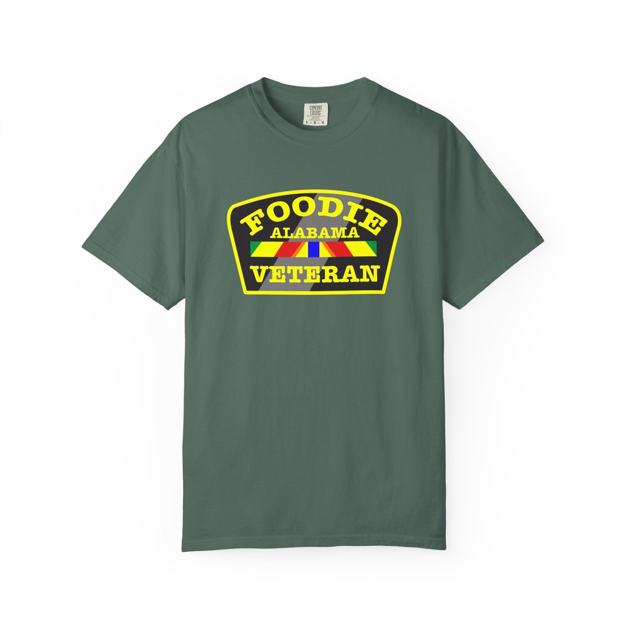 L.O.E.F Foodie Veteran ALABAMA Unisex Tee Shirt (Yellow)